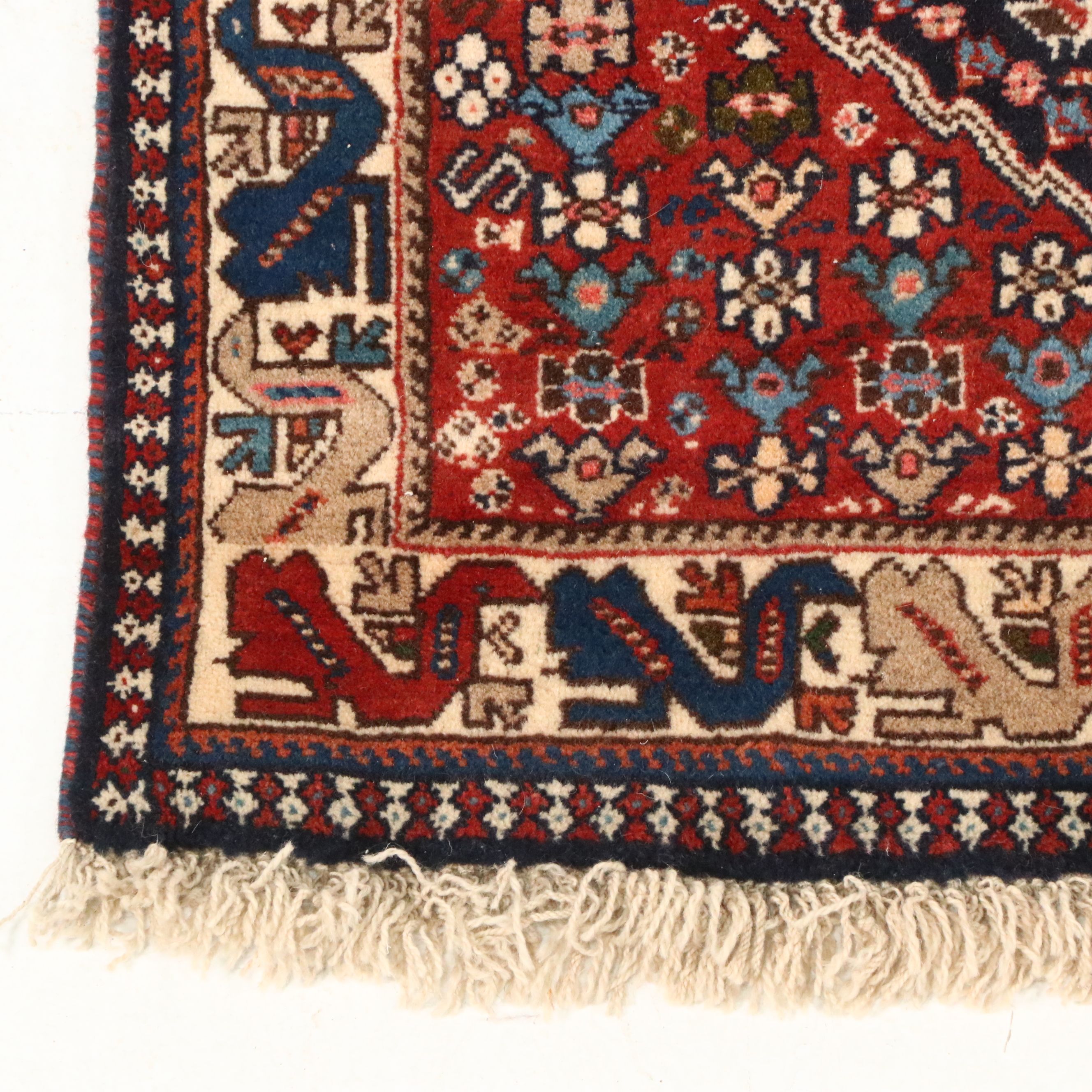 3'3 x 5'3 Hand-Knotted Persian Shiraz Area Rug