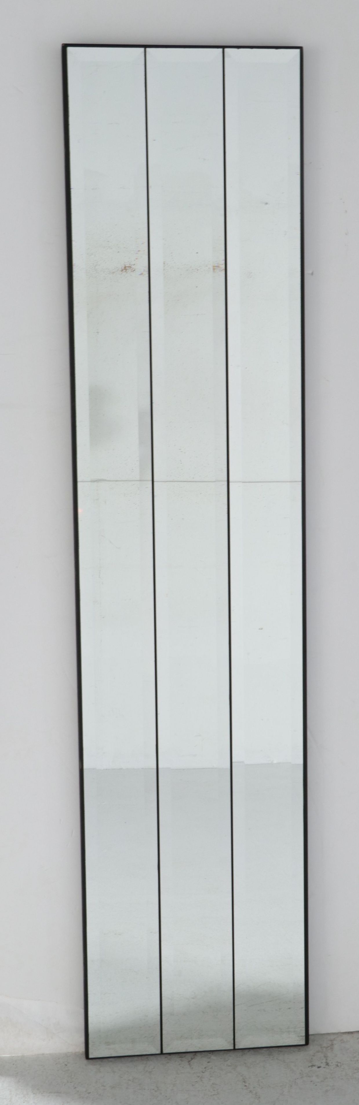 Contemporary Modern Three-Panel Mirrored Room Divider