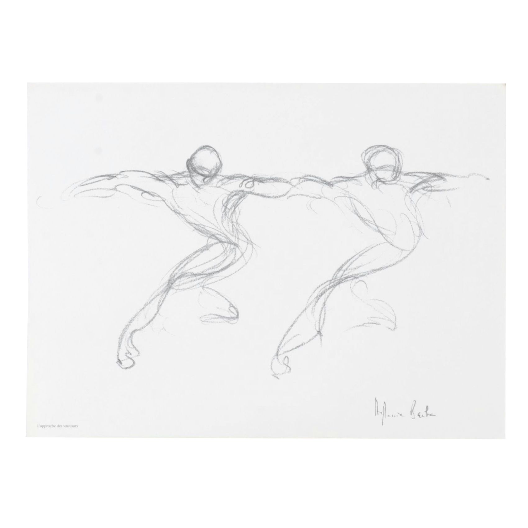 Stéphanie Barba Photogravure "L'approche Des Vautours"