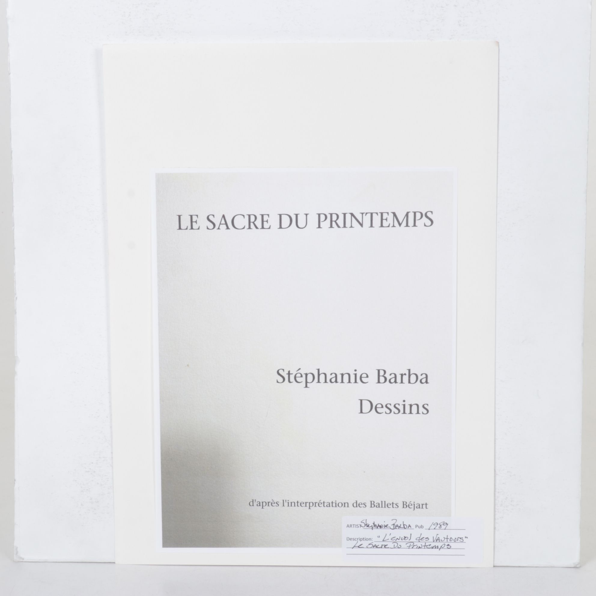 Stéphanie Barba Photogravure "L'envol Des Voutours" from "Le Sacre du Printemps"