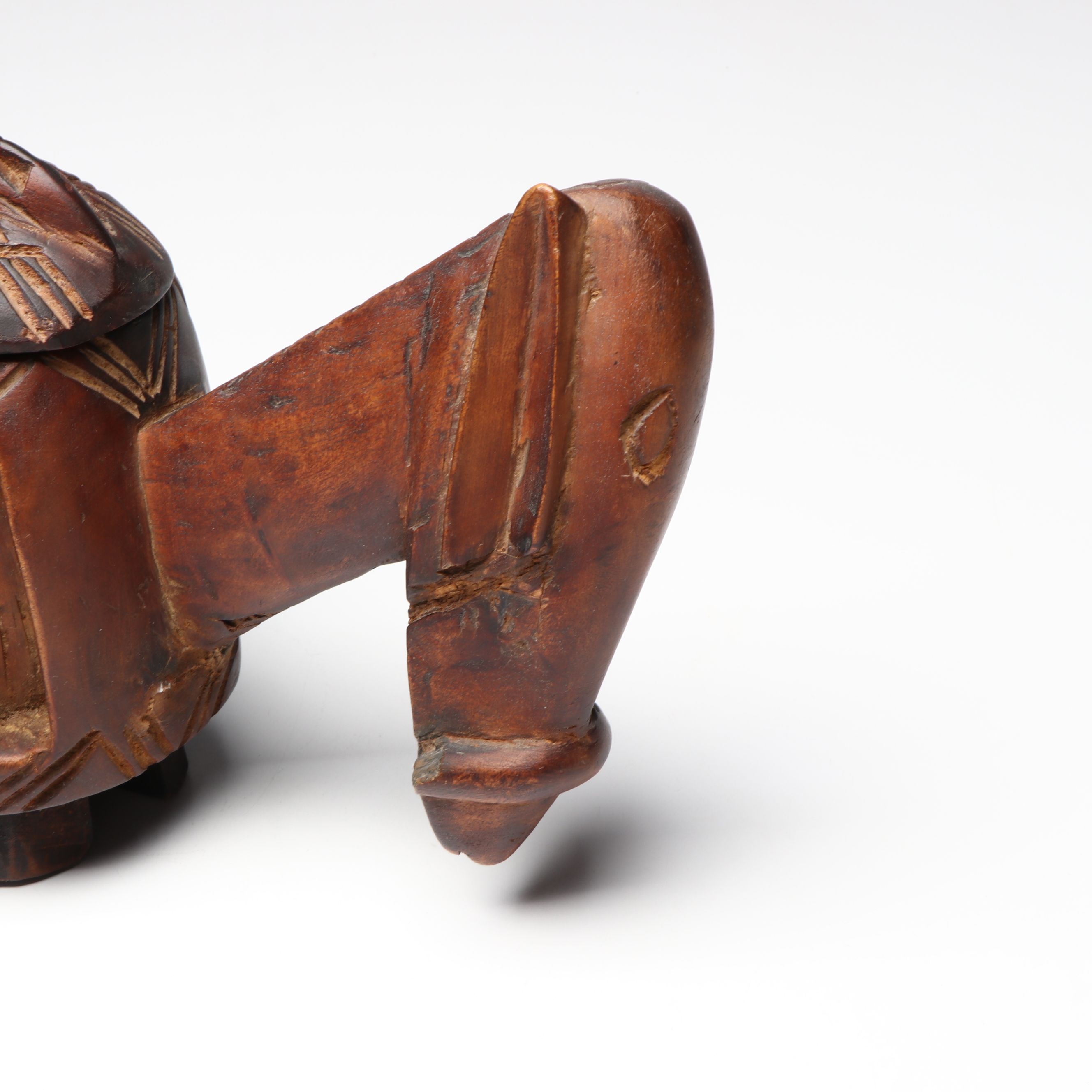 West African Dogon "Aduno Koro" Ark Carved Wood Ritual Vessel