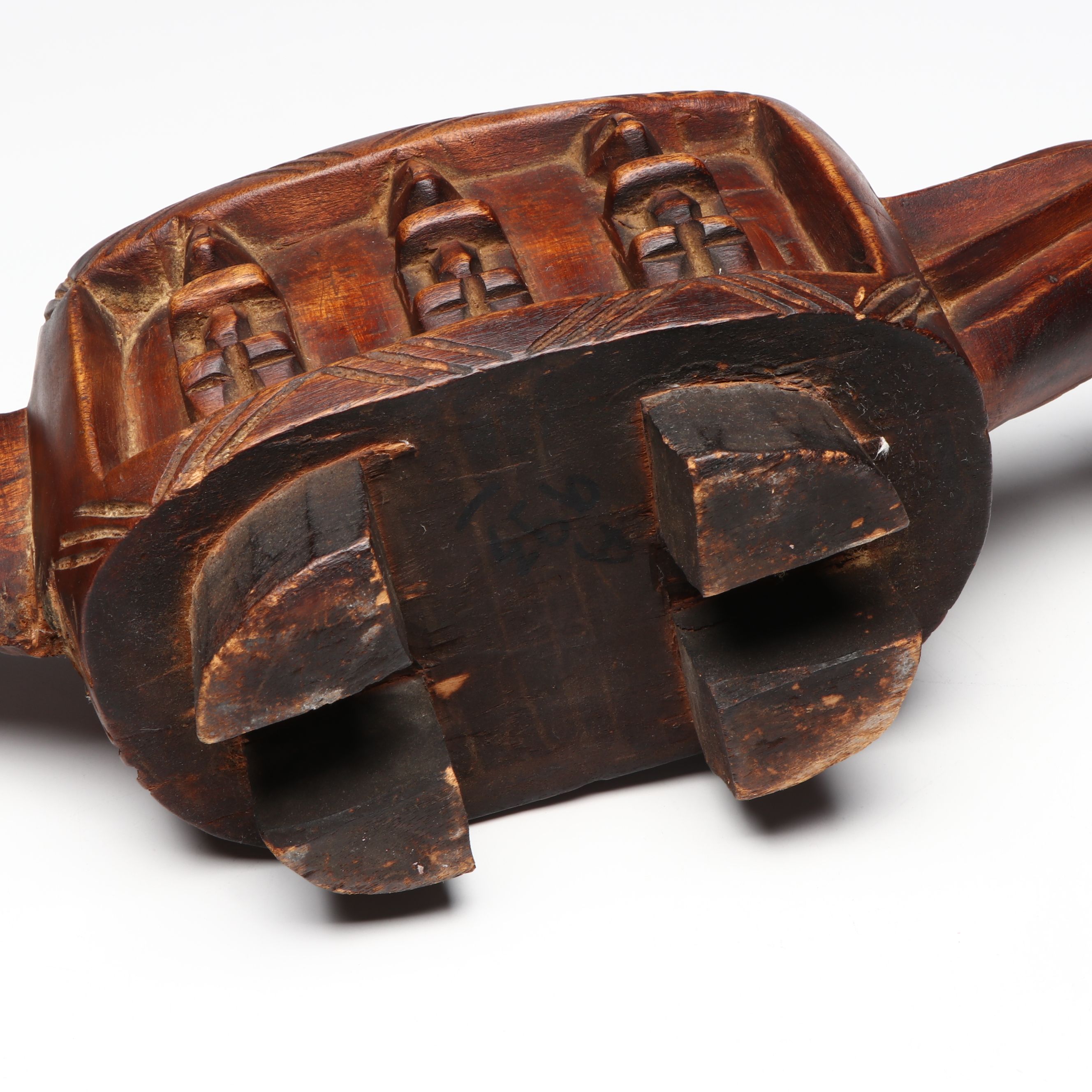 West African Dogon "Aduno Koro" Ark Carved Wood Ritual Vessel