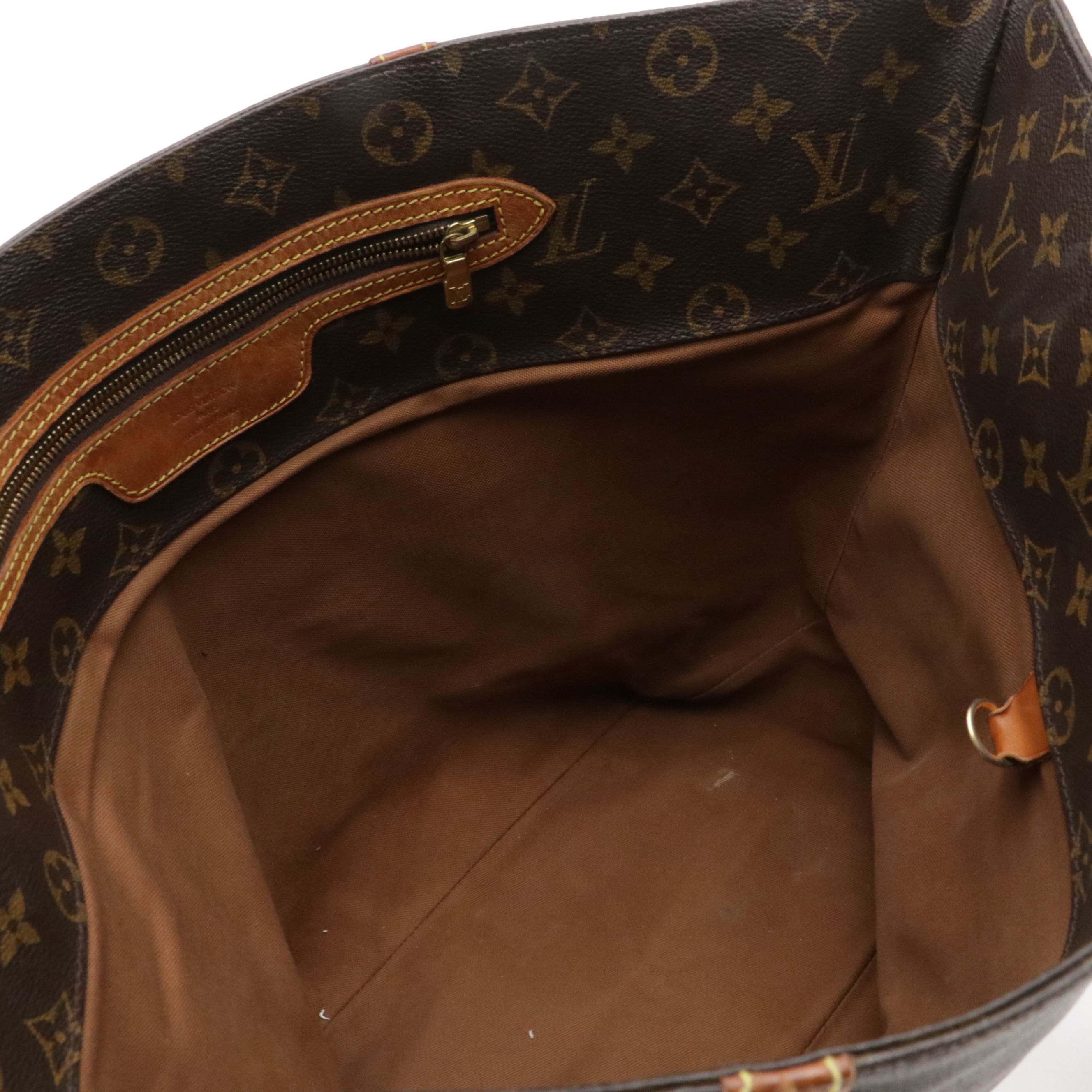 Louis Vuitton Sac Shopping Tote Bag in Monogram Canvas and Leather