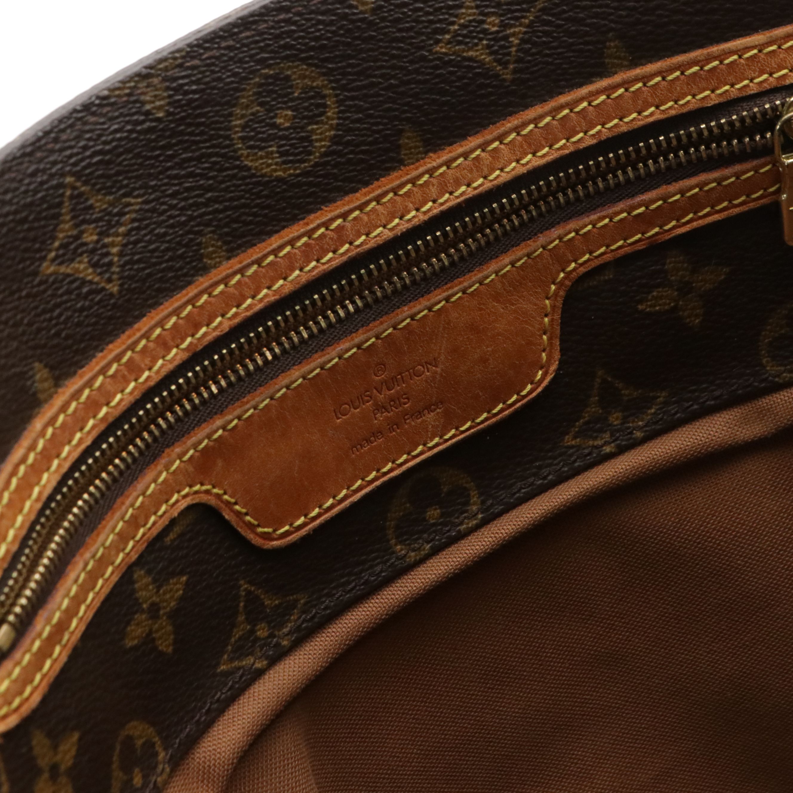 Louis Vuitton Sac Shopping Tote Bag in Monogram Canvas and Leather