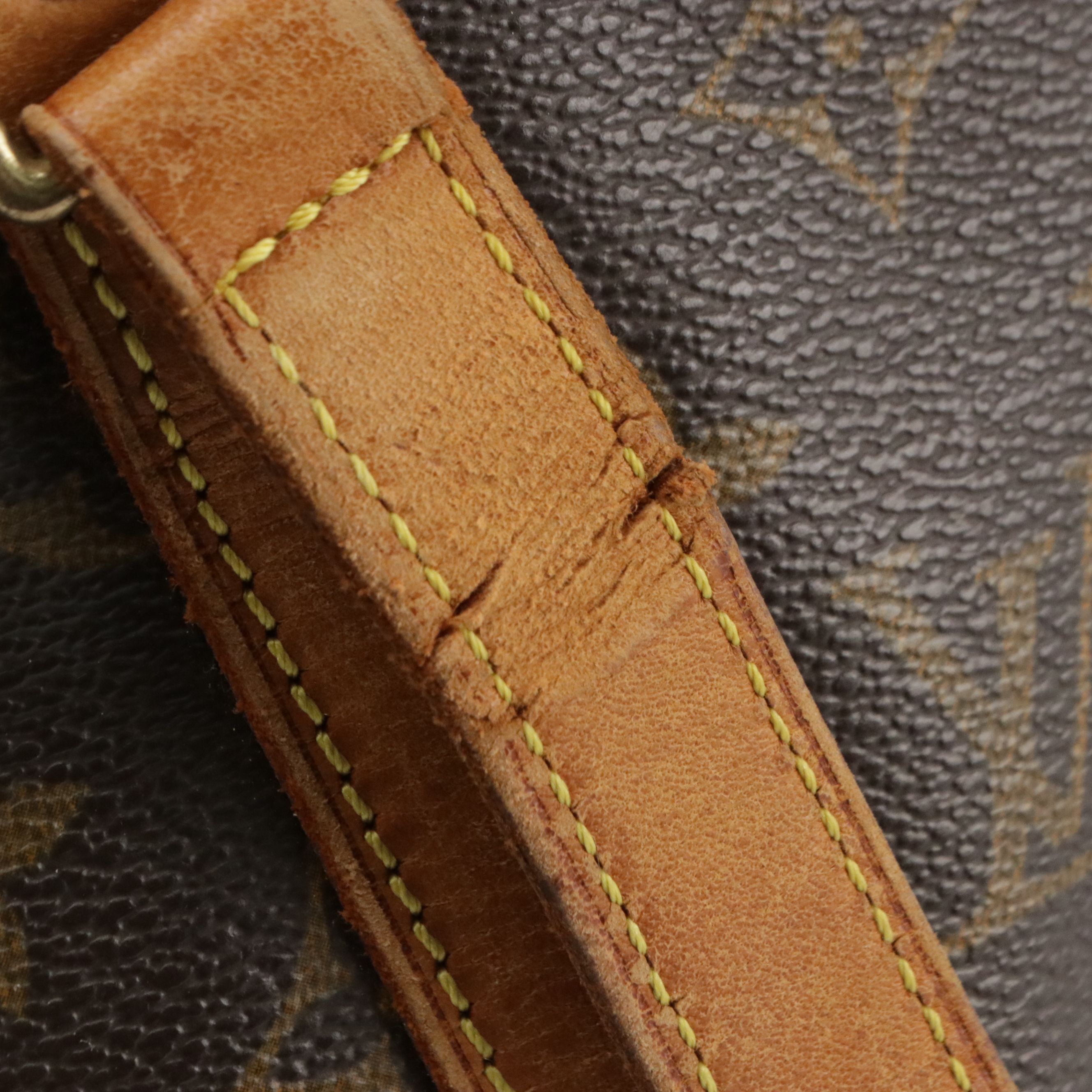 Louis Vuitton Sac Shopping Tote Bag in Monogram Canvas and Leather