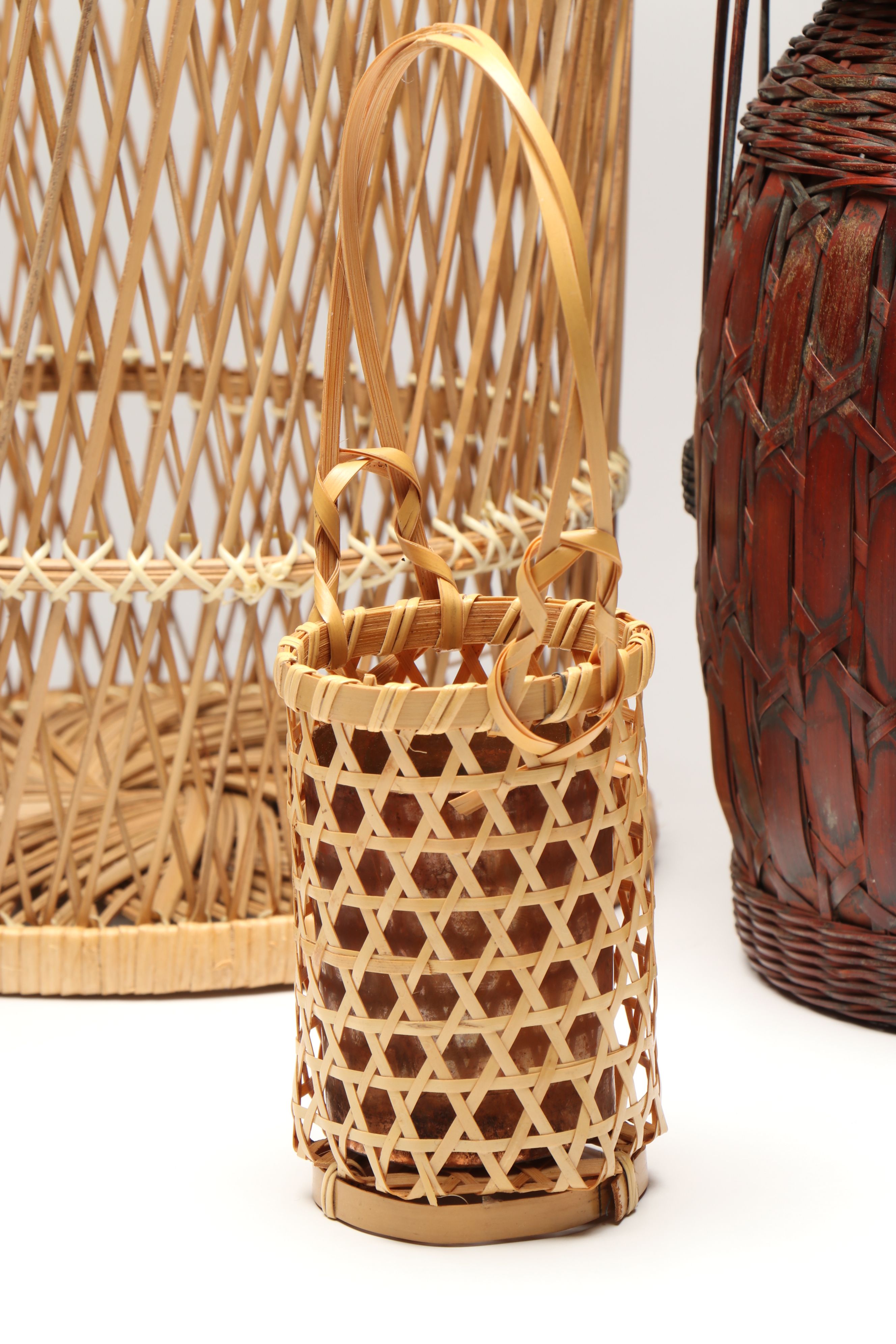 Japanese Handcrafted Bamboo Baskets