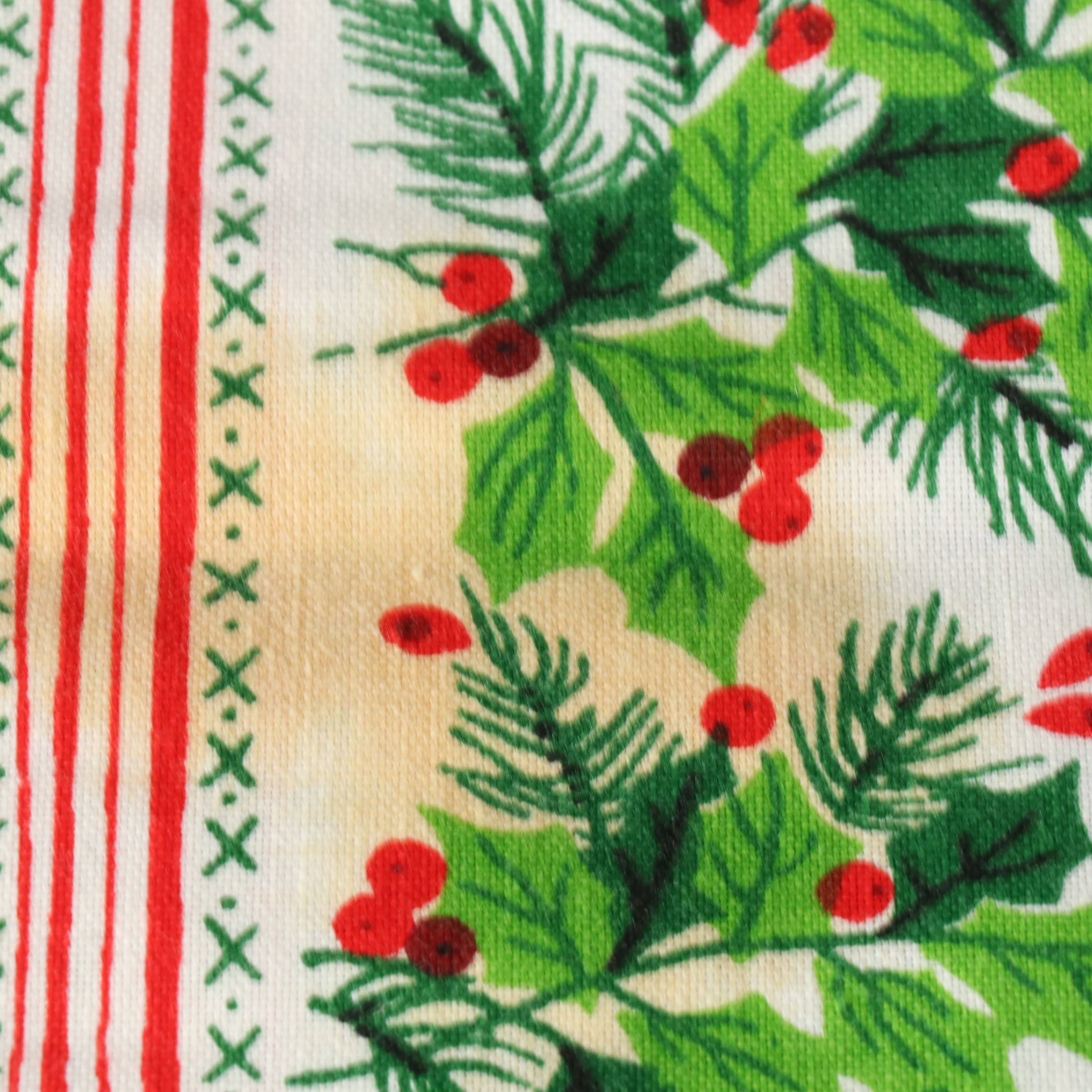 Candy Cane Apron with Holly Berry and Other Christmas Tablecloths