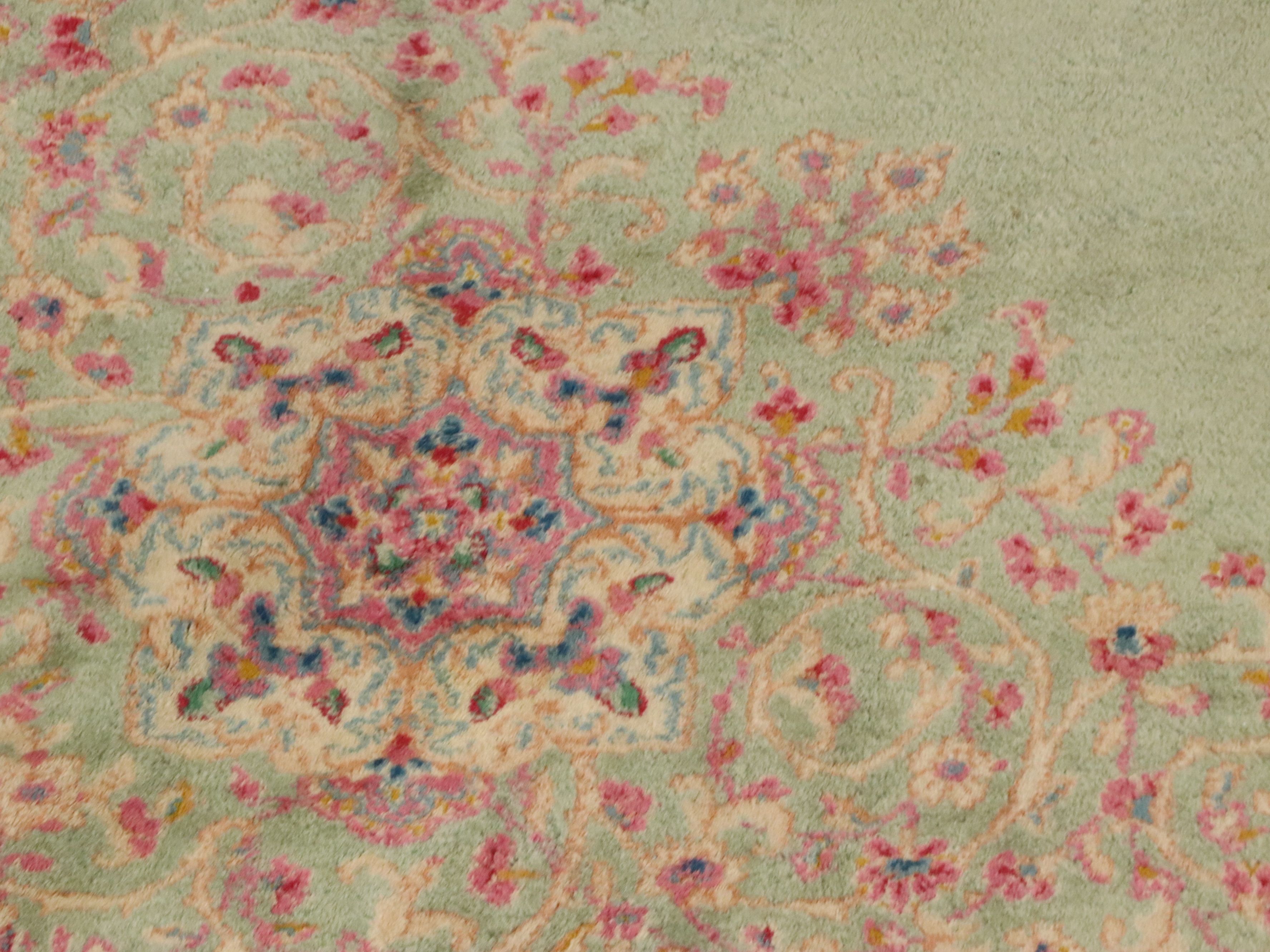 9'9 x 14' Hand-Knotted Persian Kerman Room-Sized Rug