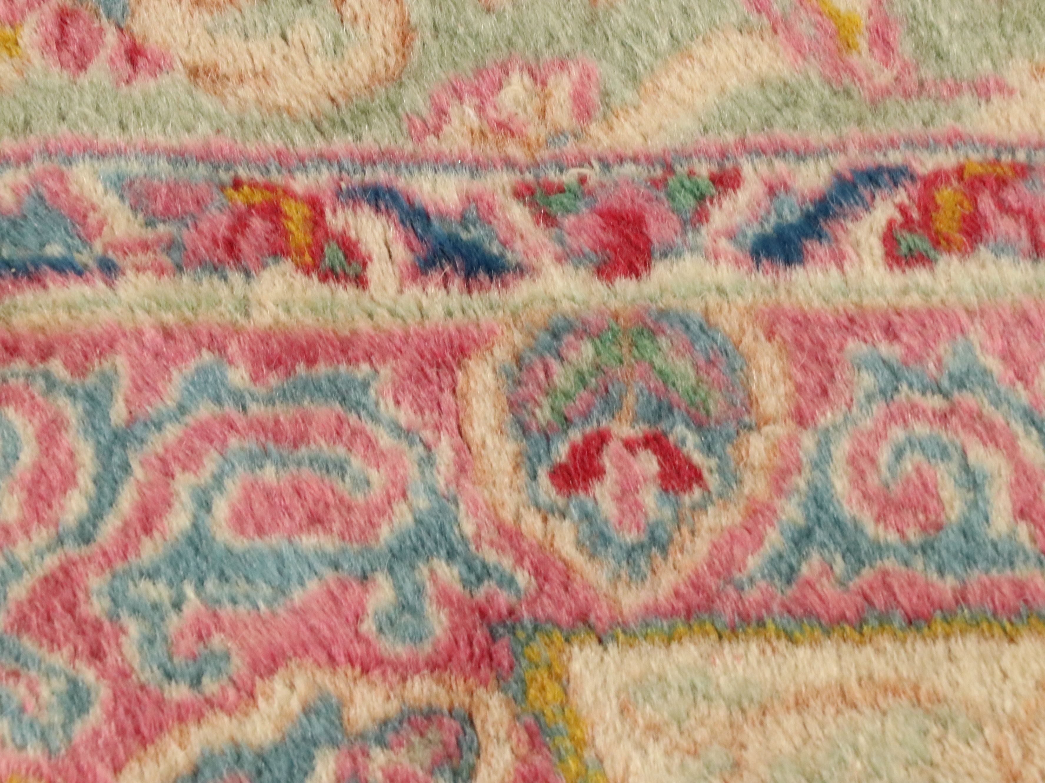 9'9 x 14' Hand-Knotted Persian Kerman Room-Sized Rug