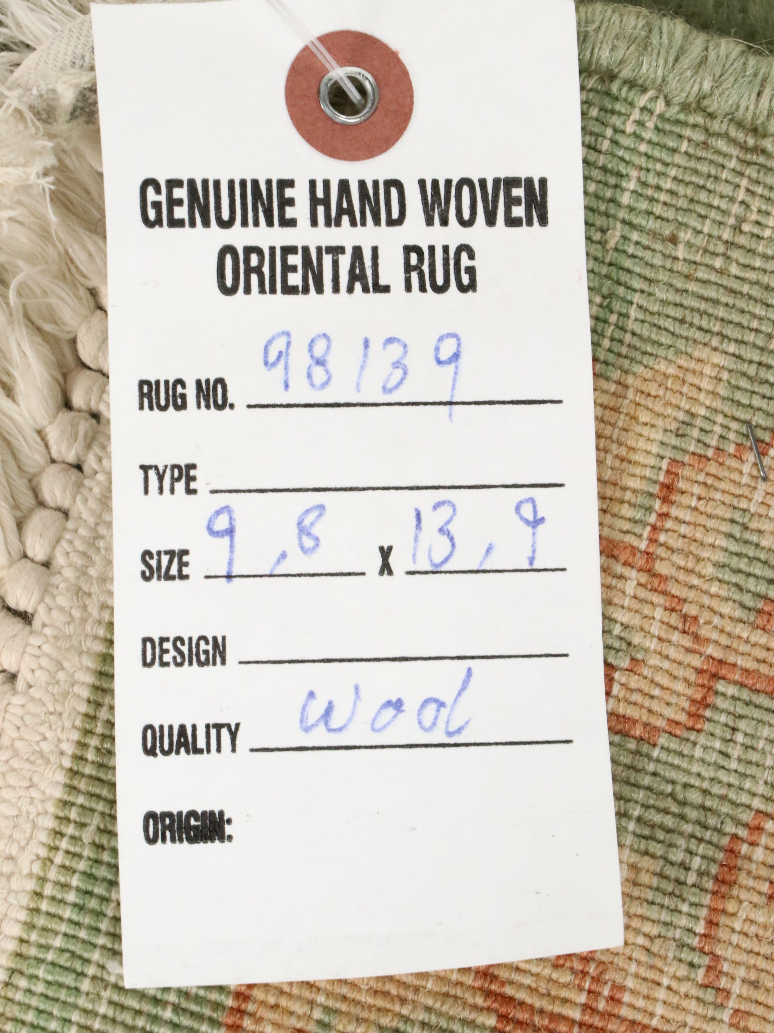 9'9 x 14' Hand-Knotted Persian Kerman Room-Sized Rug