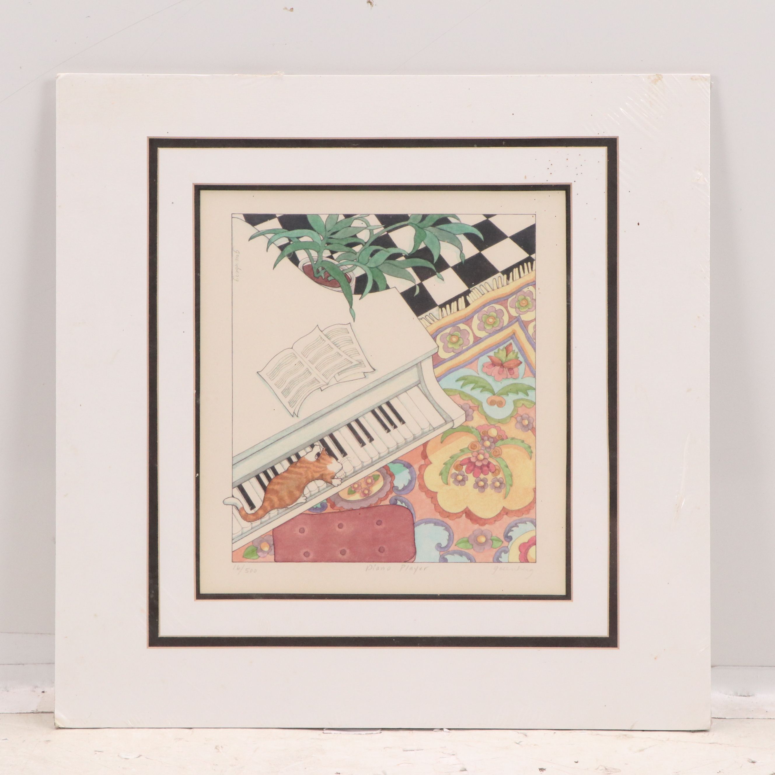 Frances Greenberg Prints "Reclining Reader" and "Piano Player"
