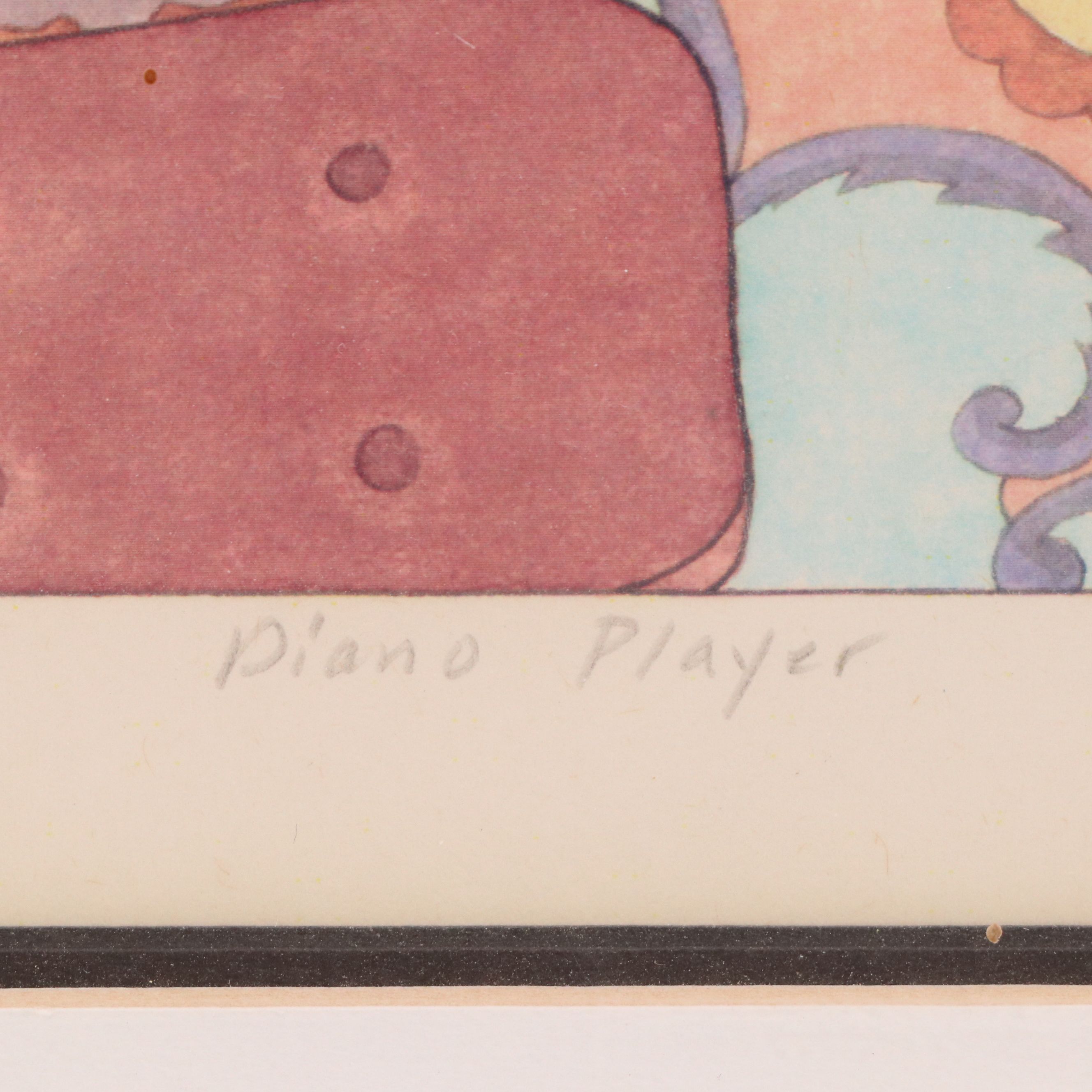Frances Greenberg Prints "Reclining Reader" and "Piano Player"