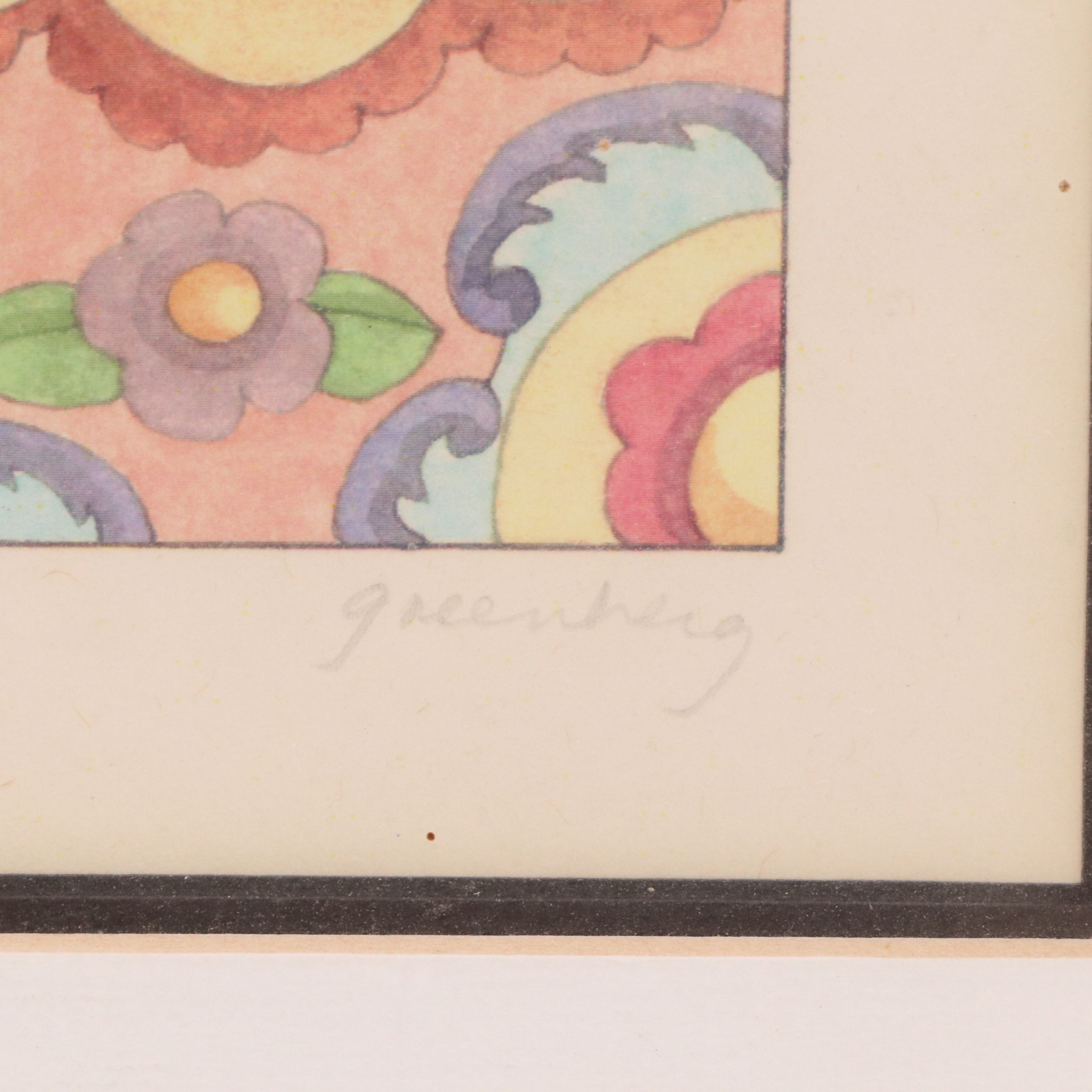 Frances Greenberg Prints "Reclining Reader" and "Piano Player"