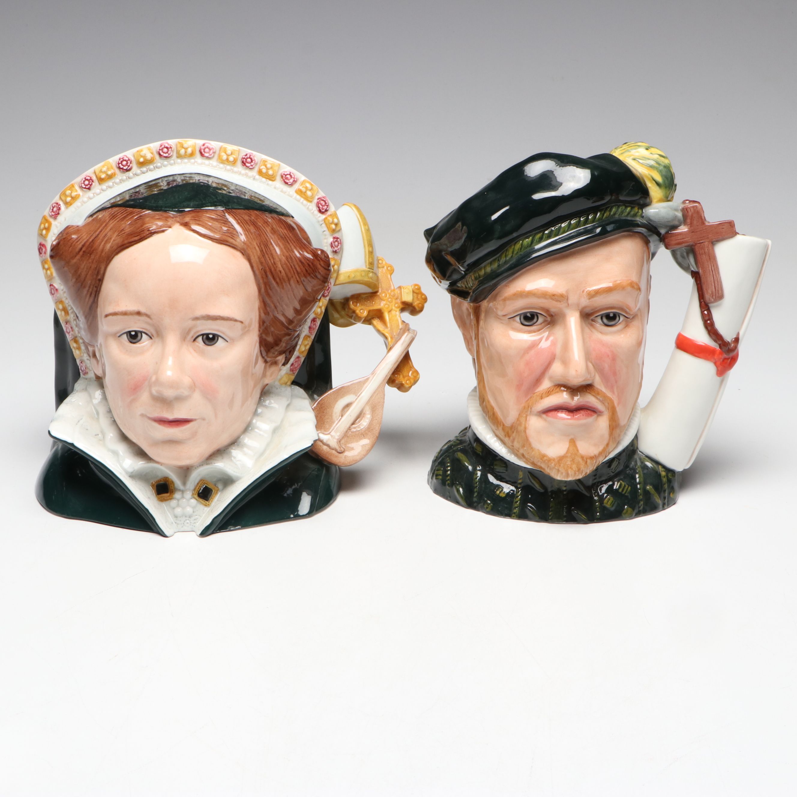 Royal Doulton "Henry VII," "Prince Philip of Spain" and More Character Jugs
