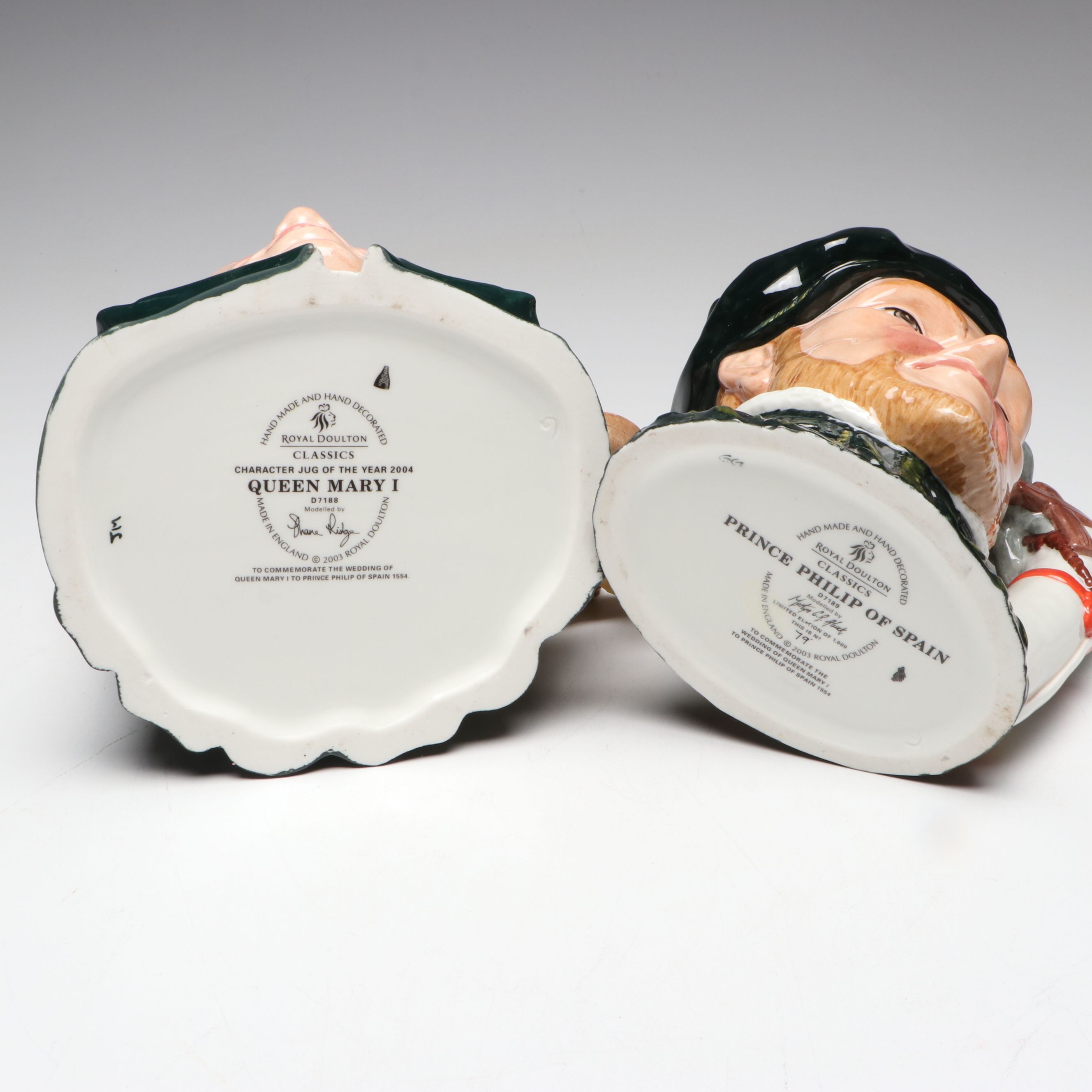 Royal Doulton "Henry VII," "Prince Philip of Spain" and More Character Jugs