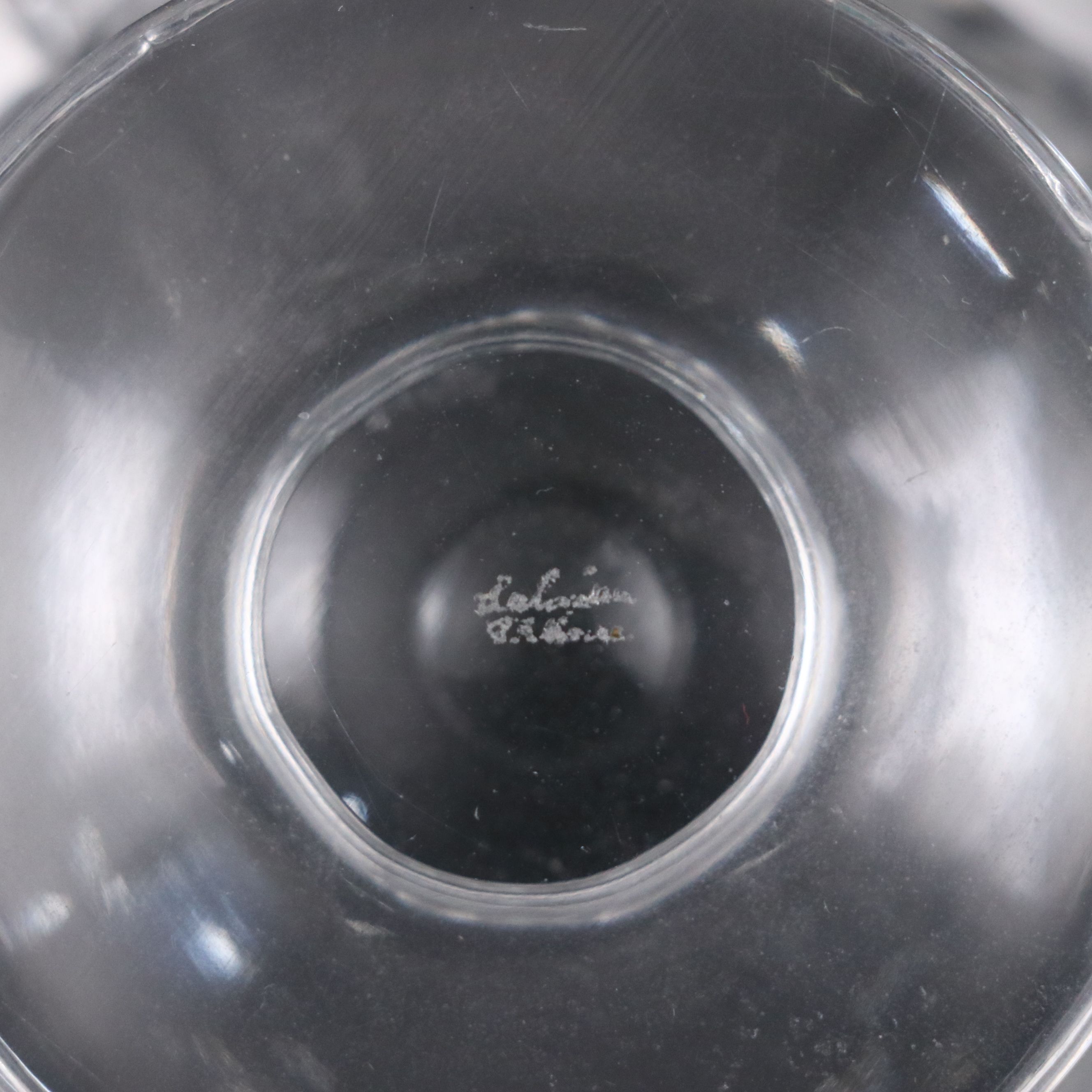 Lalique "Dampierre" Frosted and Clear Crystal Vase, 1945–1977