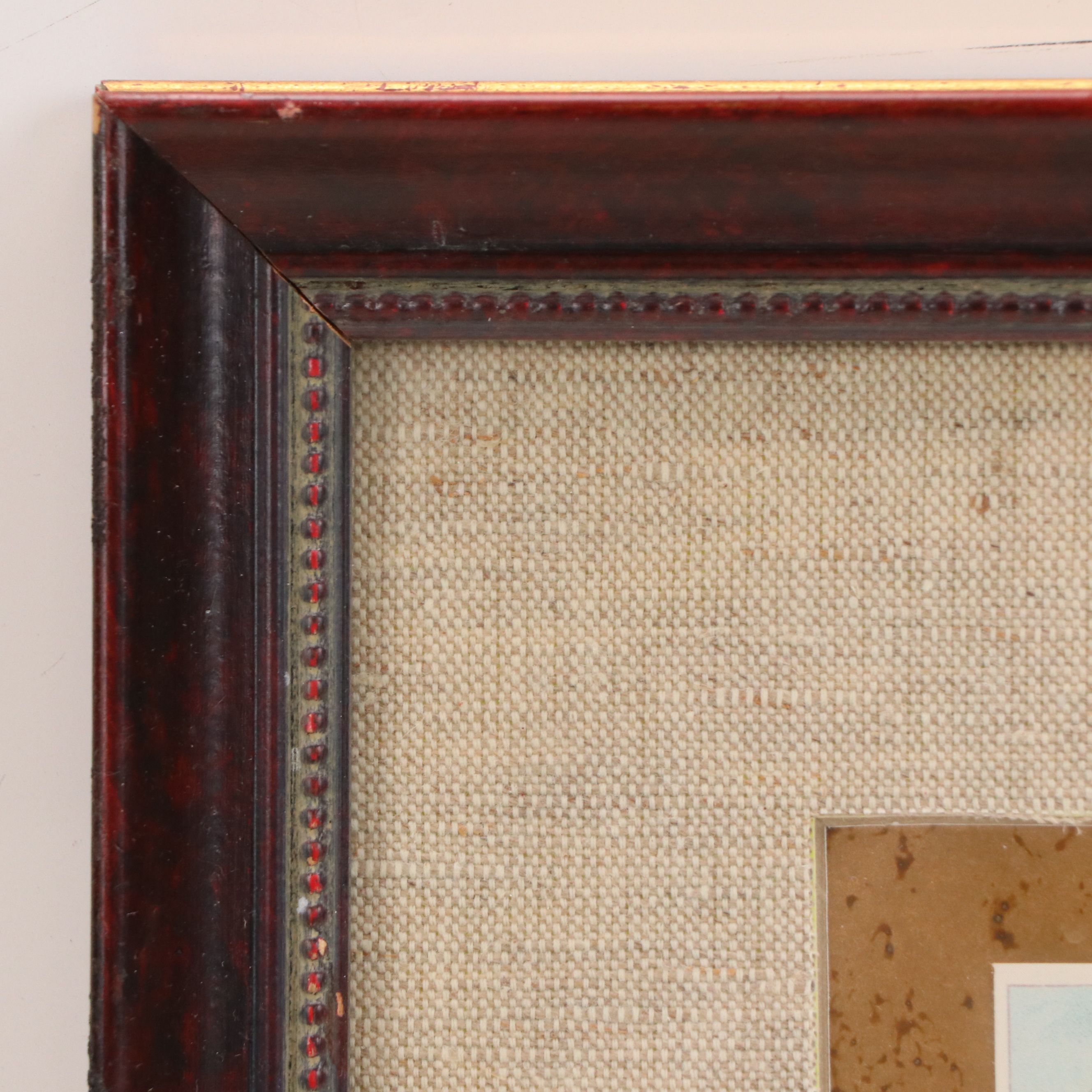 Golf-Themed Artwork Including Vintage Cigarette Cards