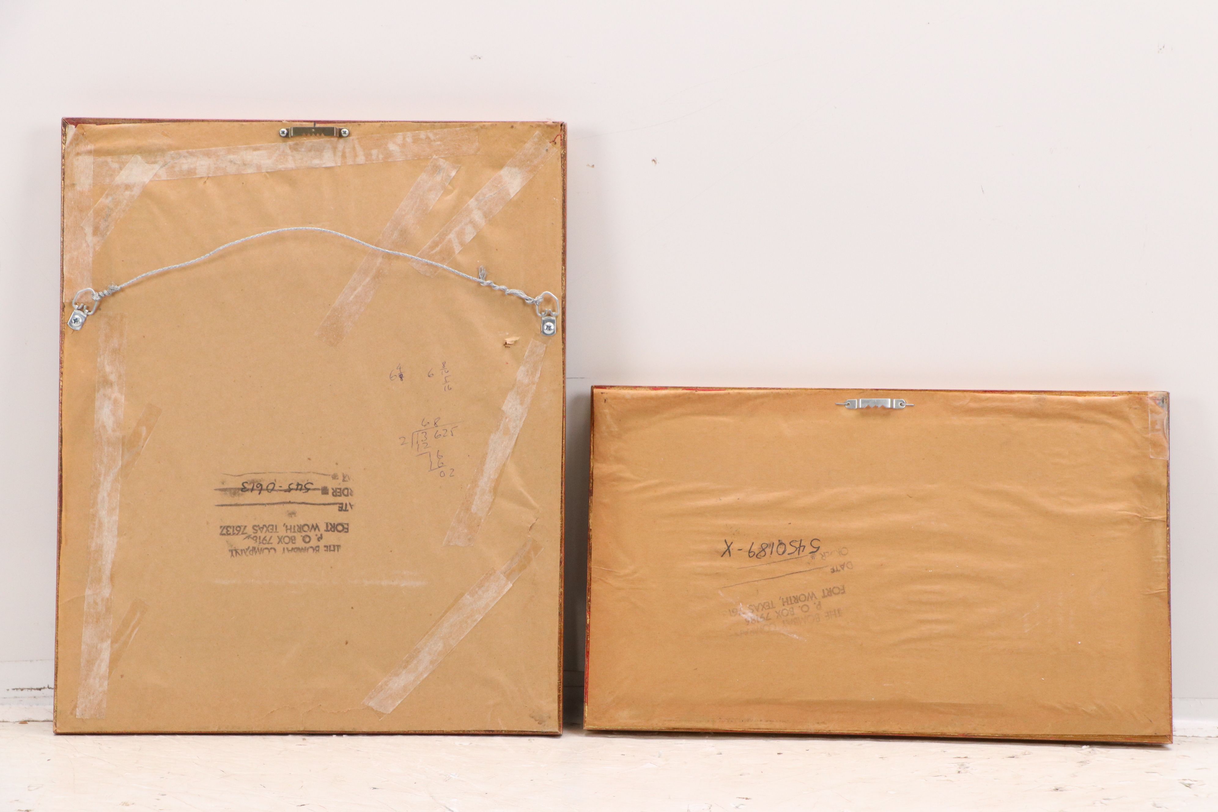 Golf-Themed Artwork Including Vintage Cigarette Cards