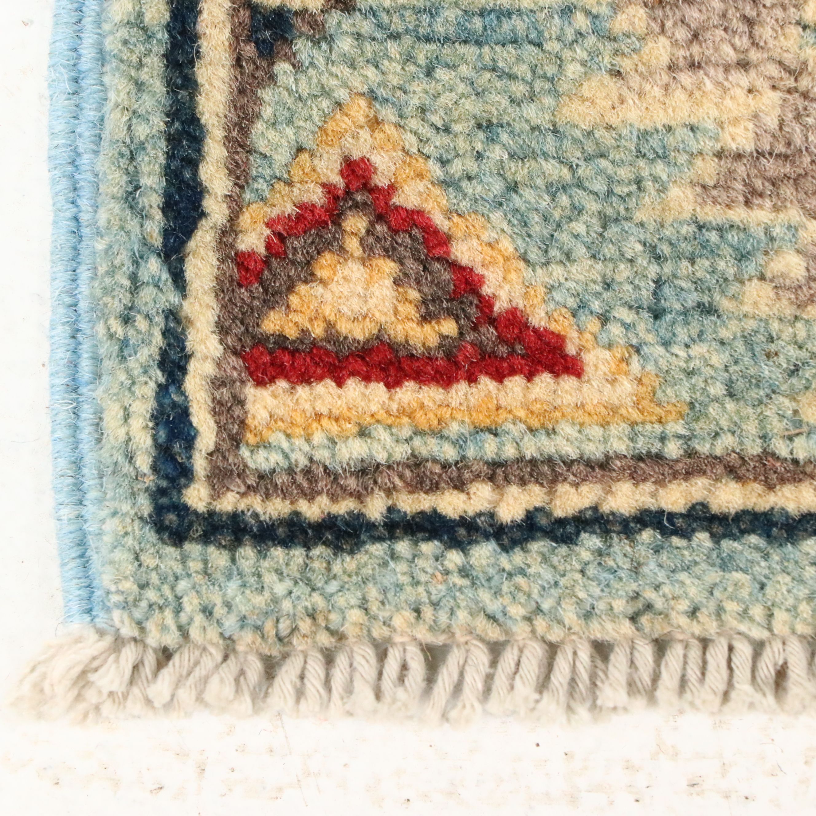 2'1 x 5'11 Hand-Knotted Afghan Kazak Carpet Runner