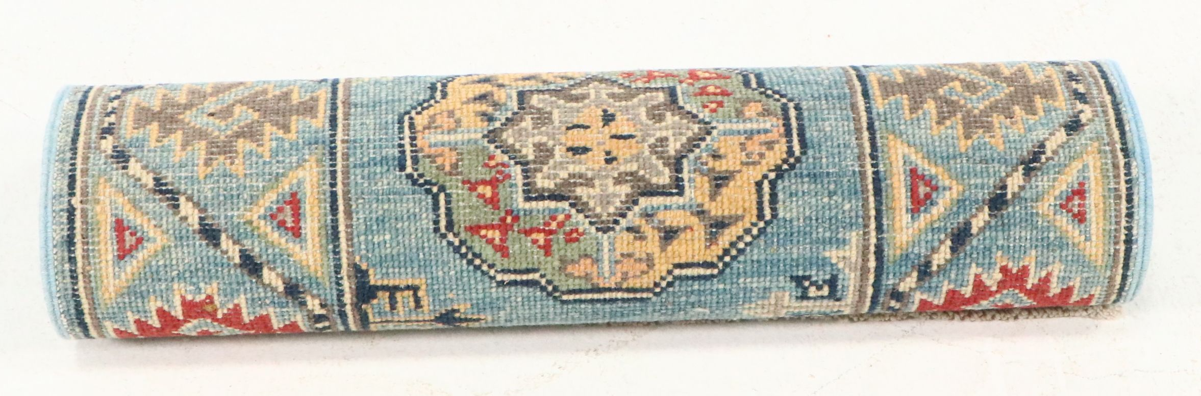 2'1 x 5'11 Hand-Knotted Afghan Kazak Carpet Runner