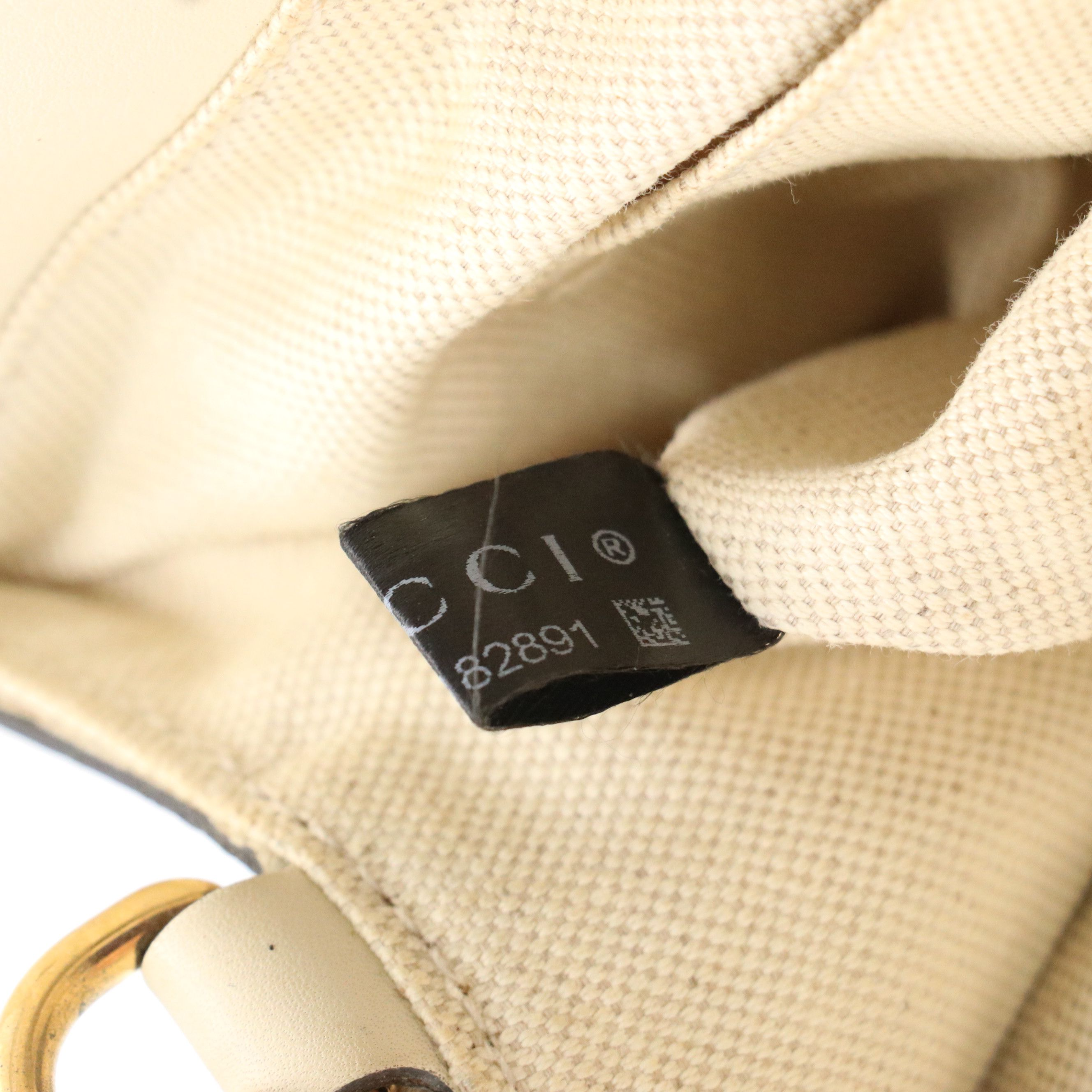 Gucci Ribbon Bow Small Two-Way Tote in White Leather