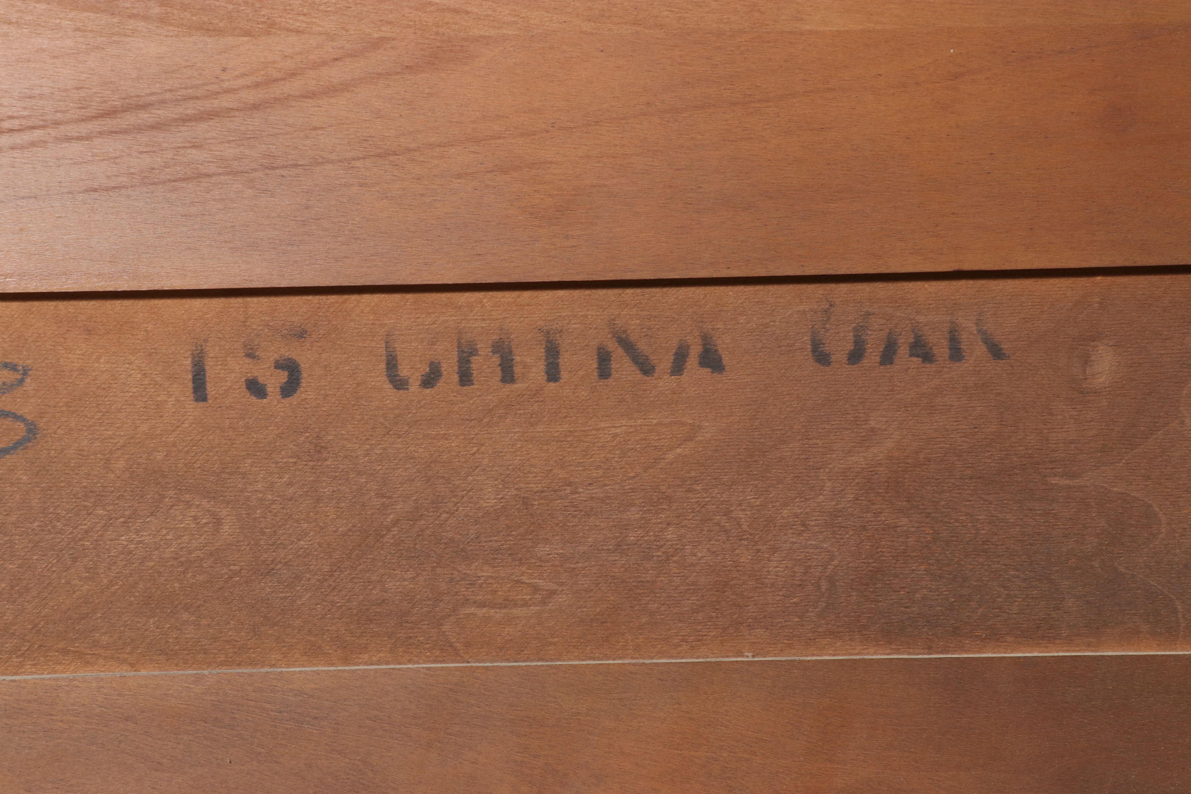 Jacobean Revival Style Oak China Cabinet, Early 20th Century