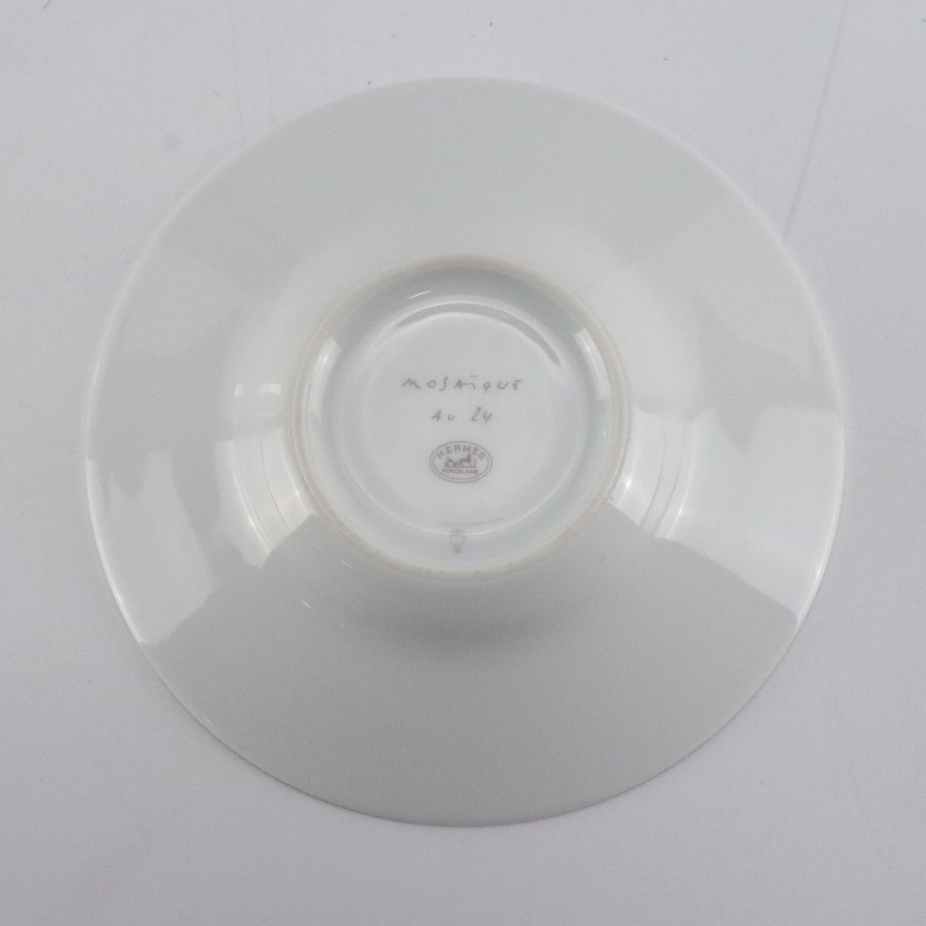 Hermès Mosaique Au 24 Gold Tea Cup and Saucer