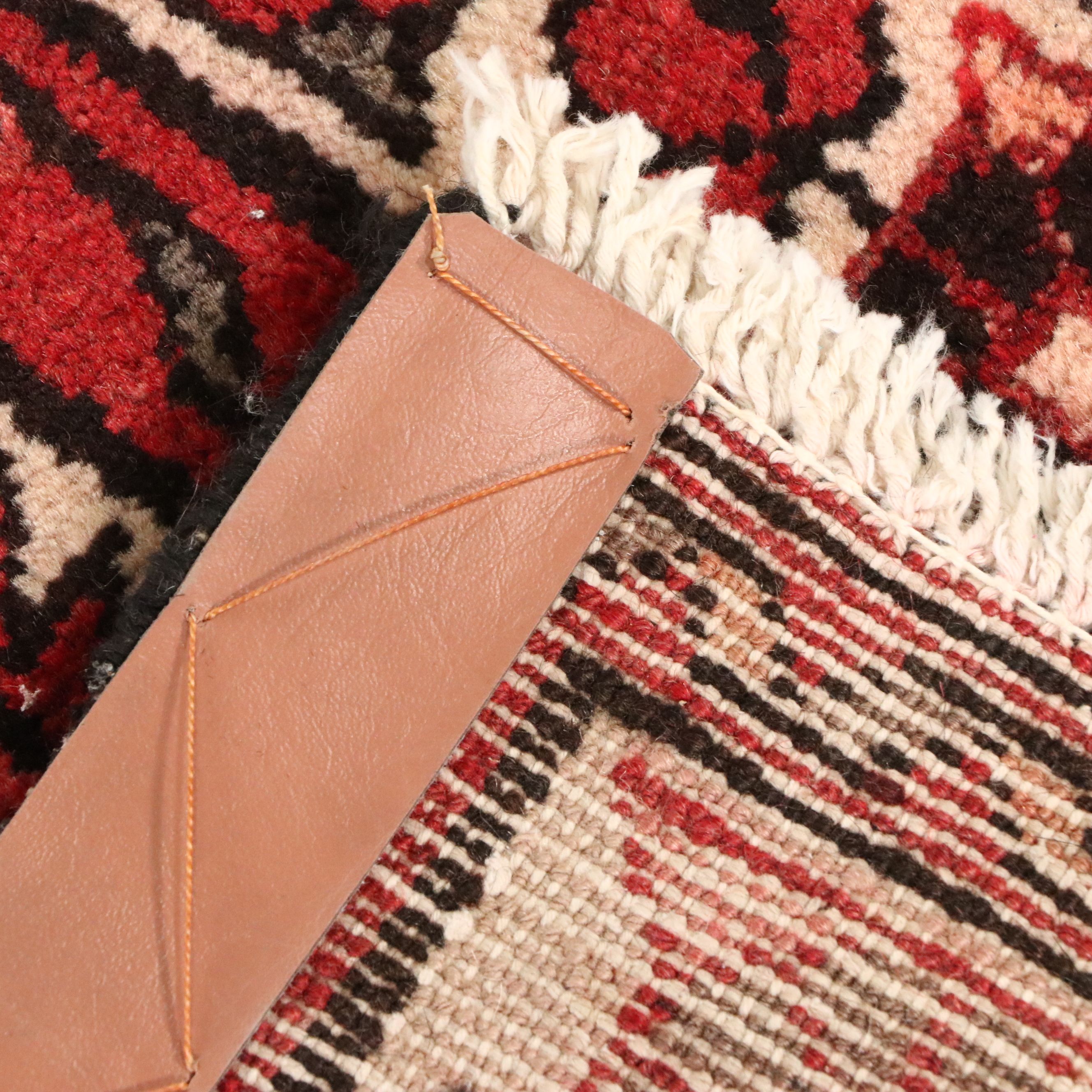 3'8 x 11' Hand-Knotted Persian Hamadan Long Rug