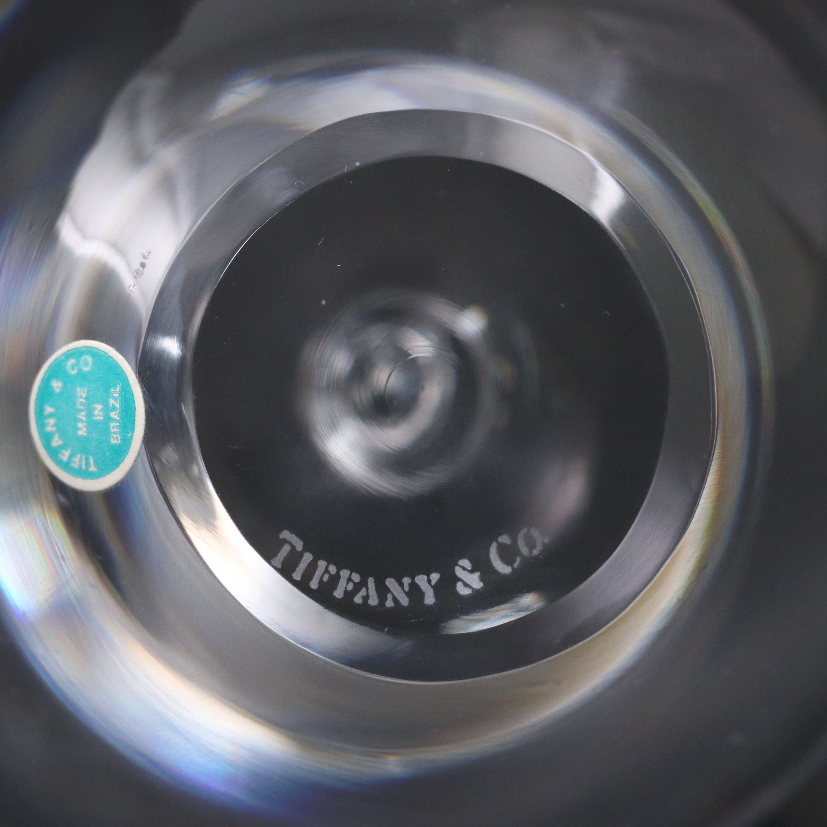 Tiffany Crystal Apple Paperweight