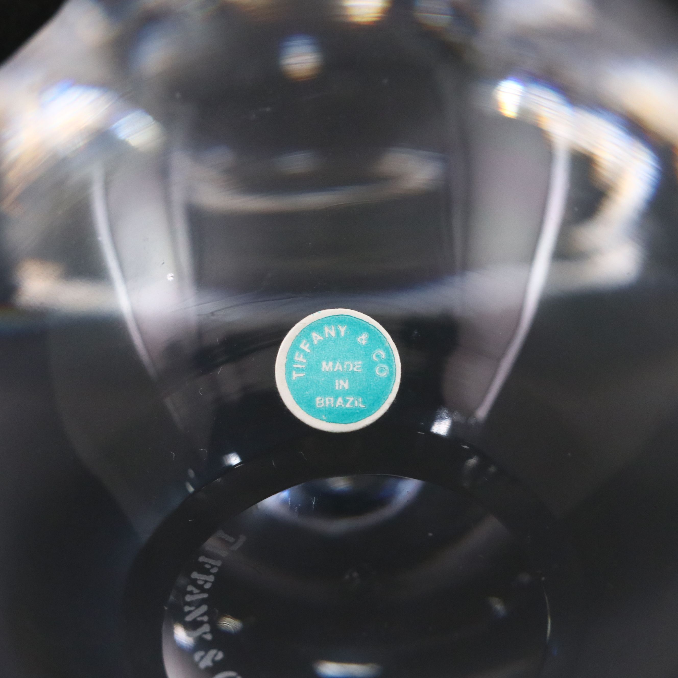 Tiffany Crystal Apple Paperweight