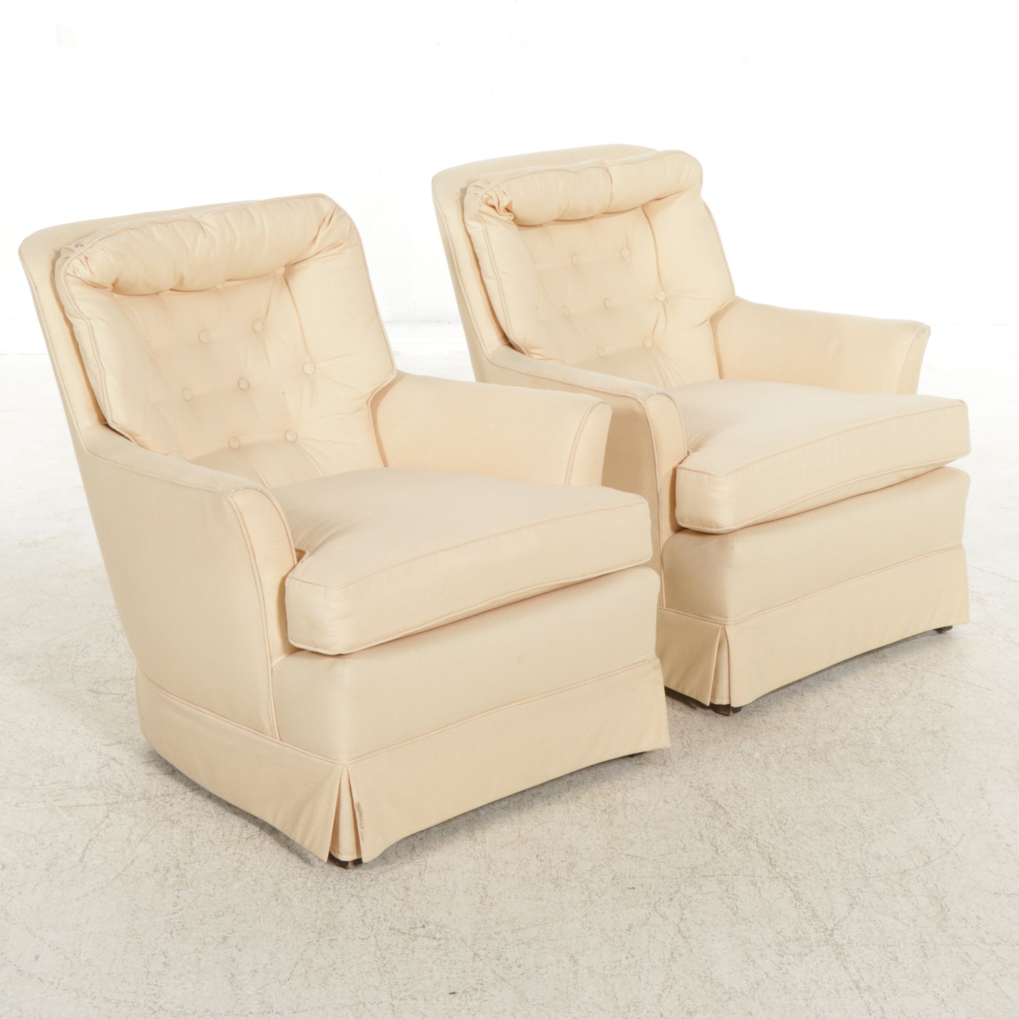 Pair of Upholstered Armchairs, Late 20th Century