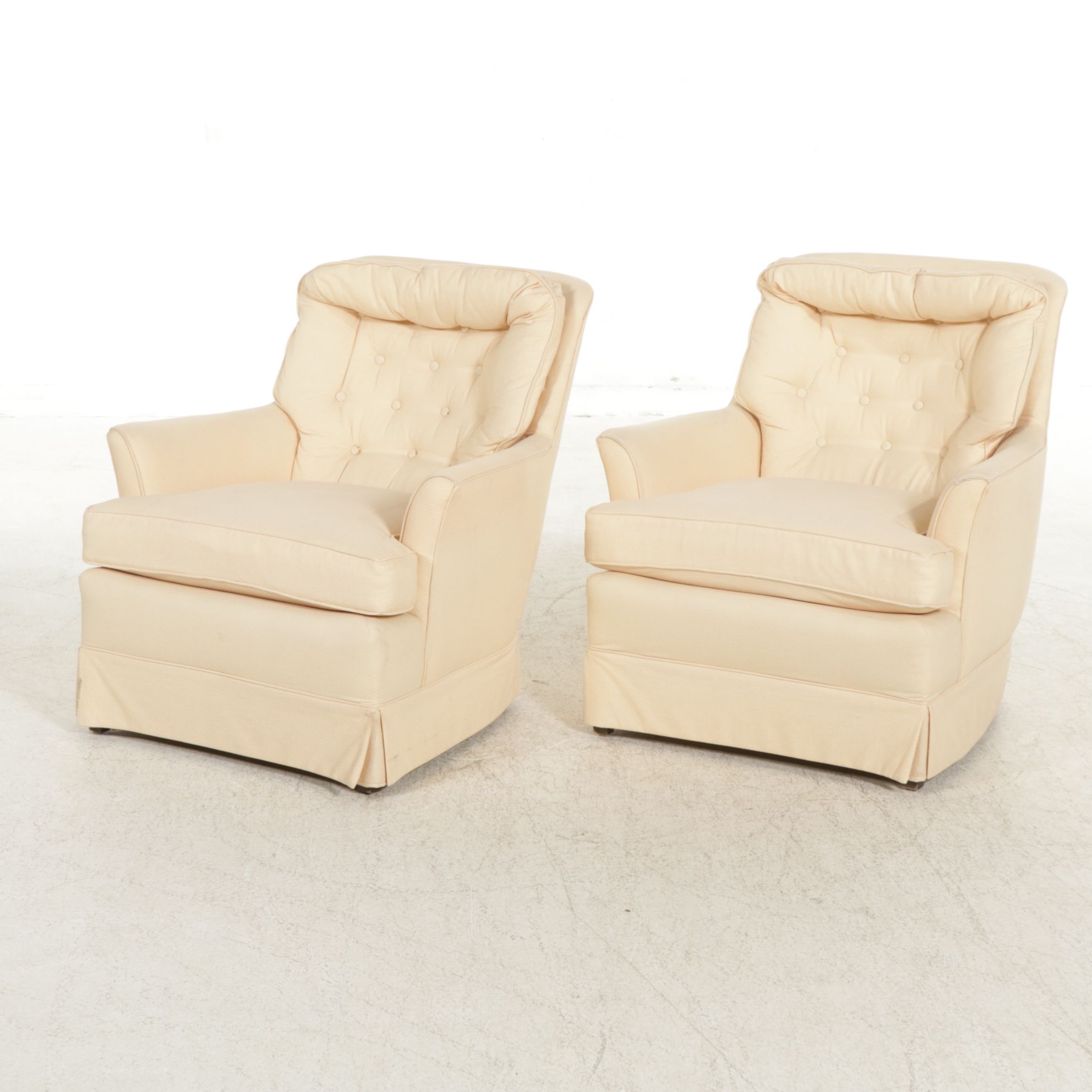Pair of Upholstered Armchairs, Late 20th Century