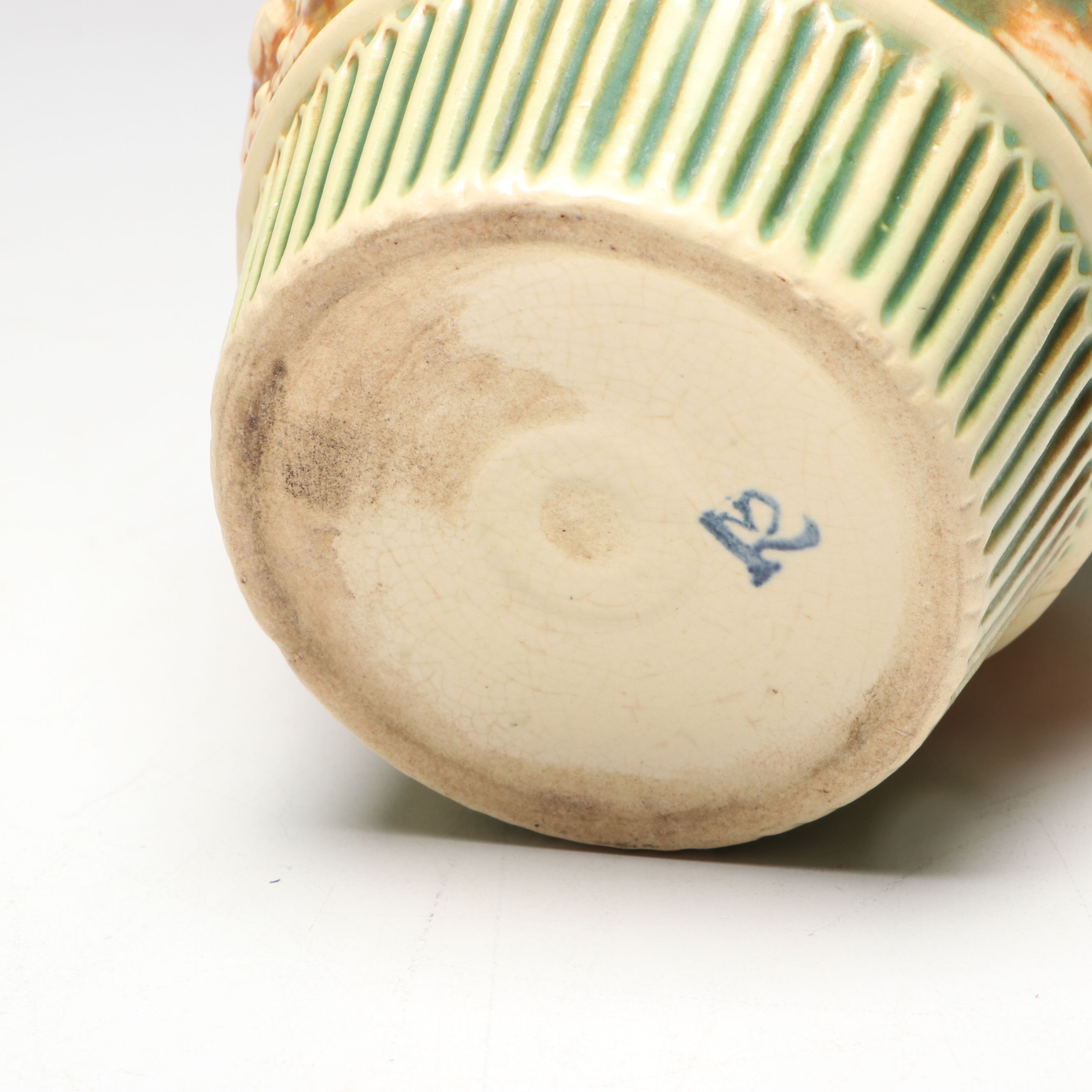 Roseville Pottery "Donatello" Ceramic Cherub Vases and Bowls, Early 20th Century