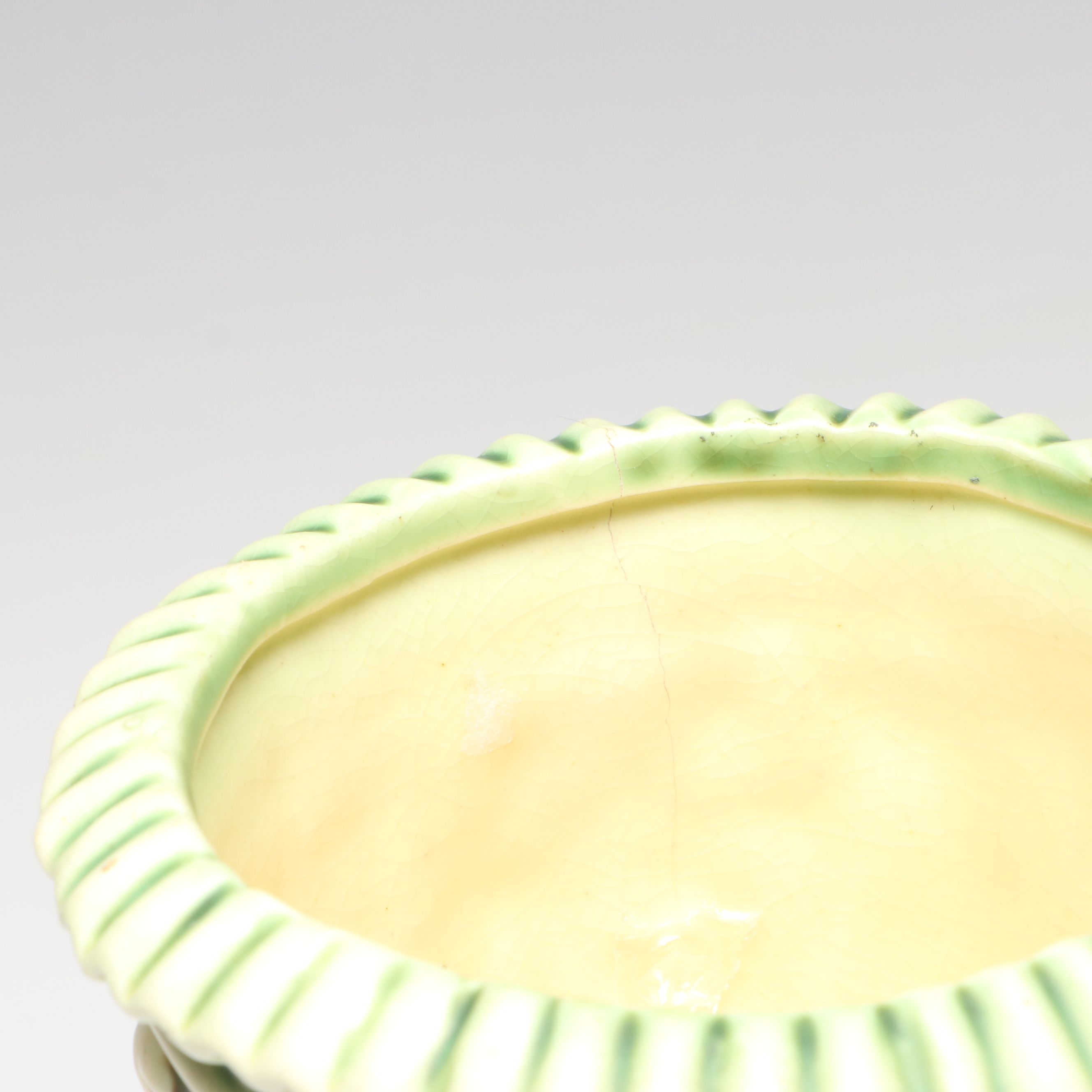 Roseville Pottery "Donatello" Ceramic Cherub Vases and Bowls, Early 20th Century