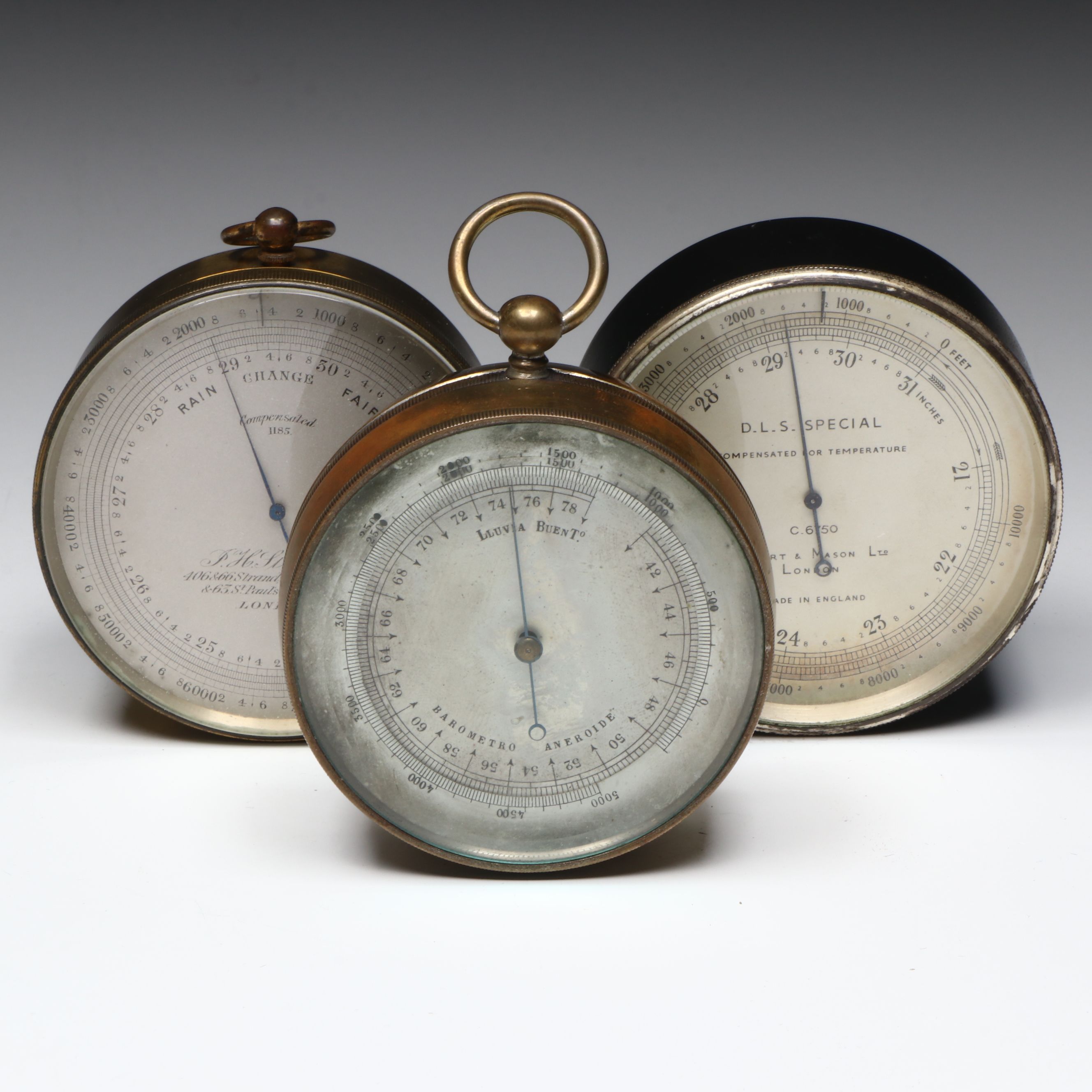 Antique Short & Mason, P. H. Steward w/ Other Barometer, Late 19th/Early 20th C.