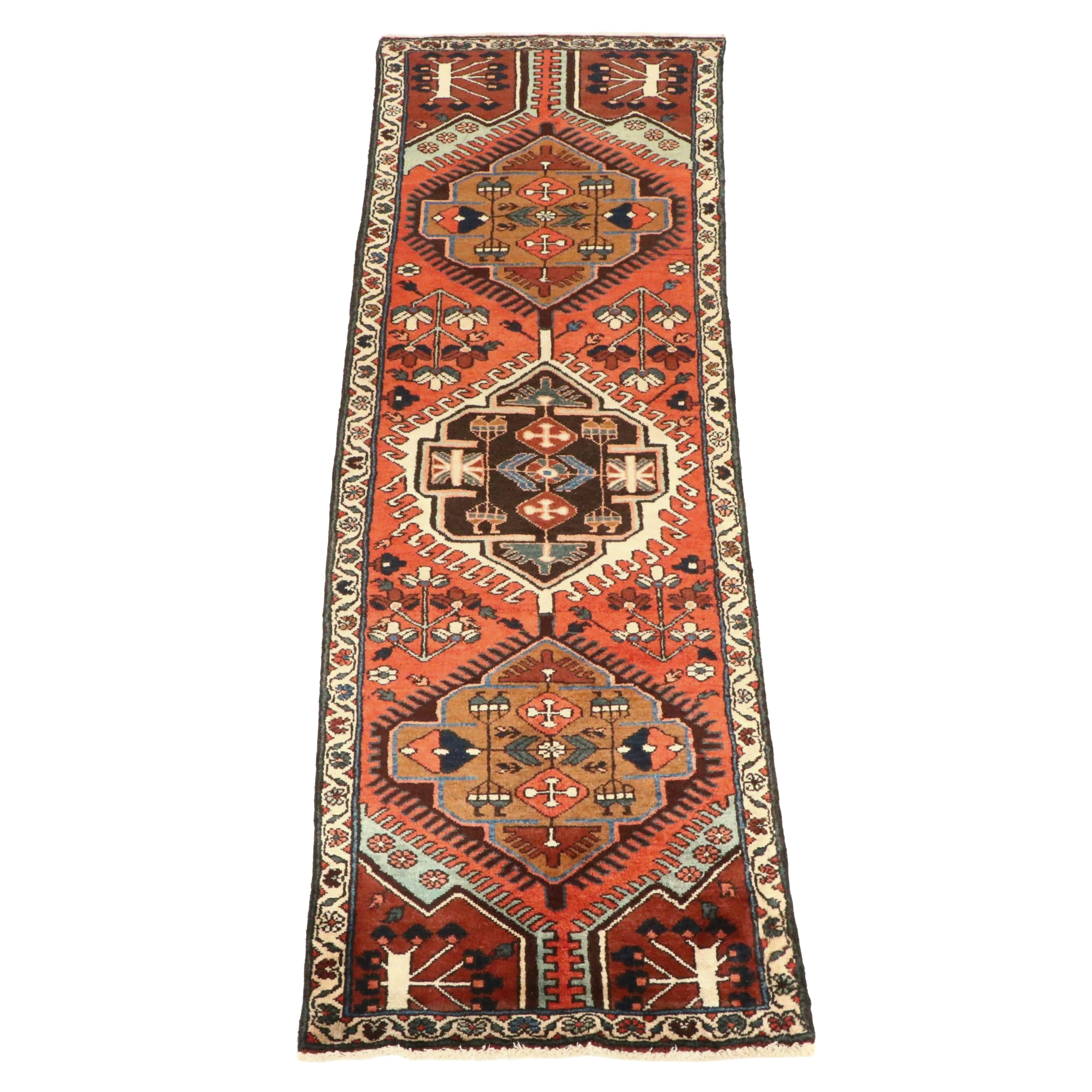 3'3 x 10'1 Hand-Knotted Persian Hamadan Long Rug