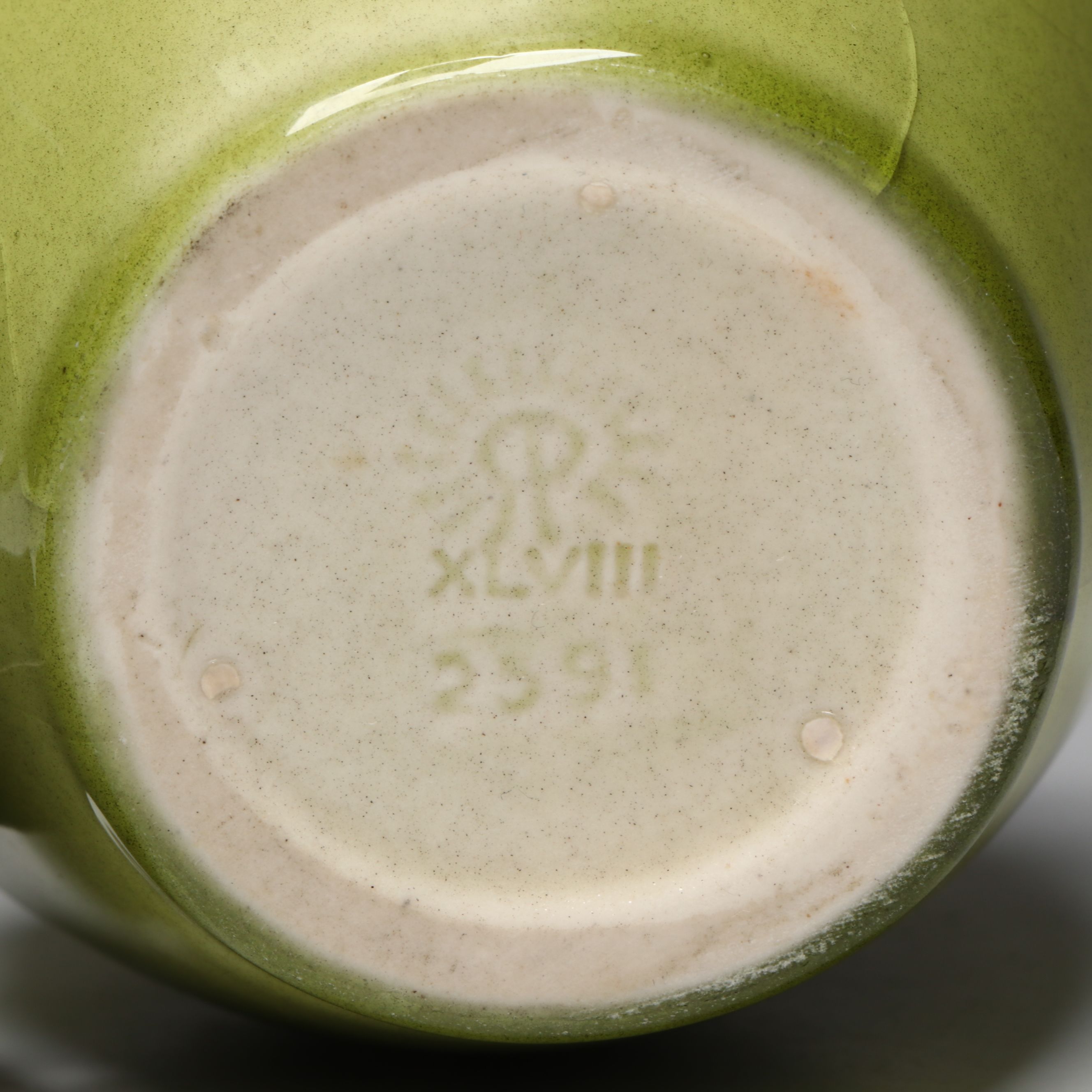 Rookwood Pottery Chartreuse Glaze Ceramic Vase, 1948