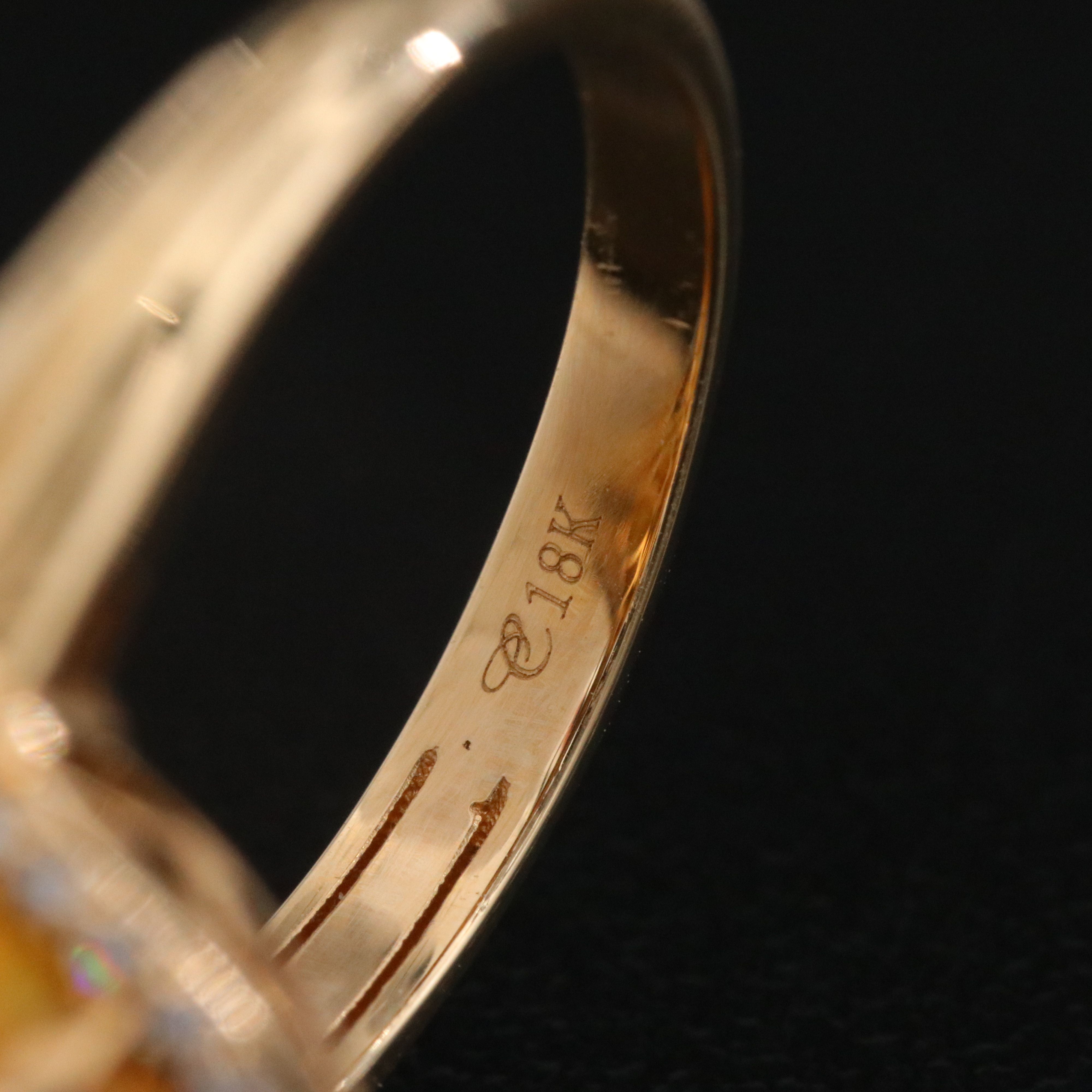 Chromia 18K Jasper and Diamond Halo Ring