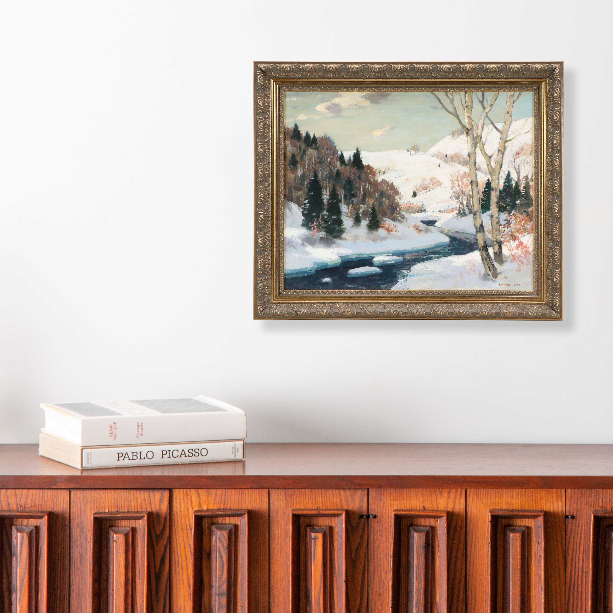 Richard Jack Oil Painting "Winter in the Laurentians, Quebec"