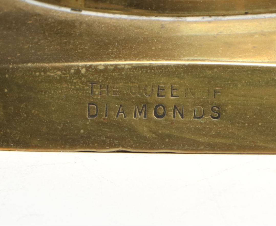 English Style "The Queen of Diamonds" with Other Brass Candlesticks