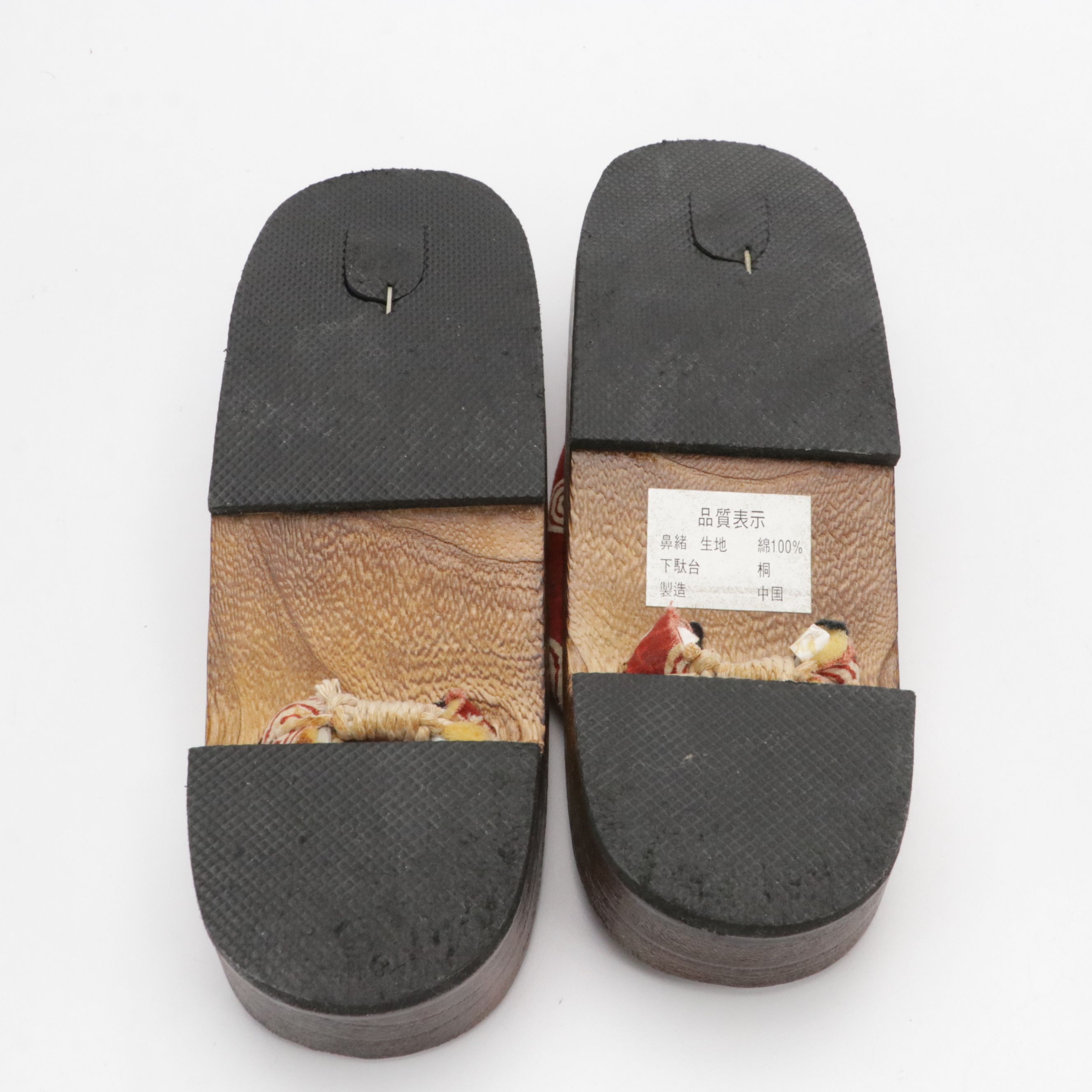 Japanese Zori Style Sandals in Lacquered Wood