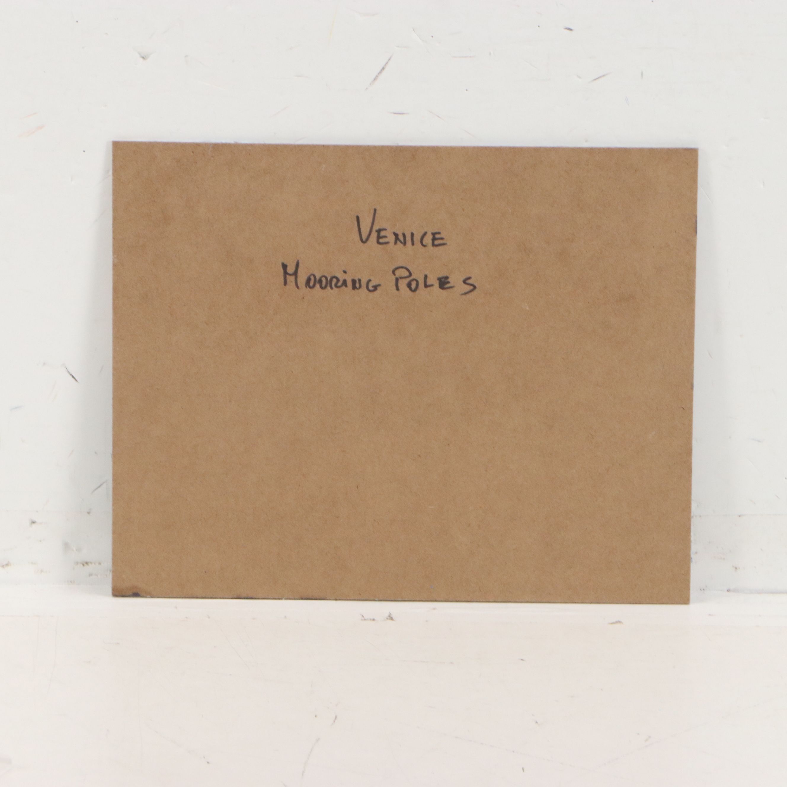 Nino Pippa Oil Painting "Venice - Mooring Poles," 2016