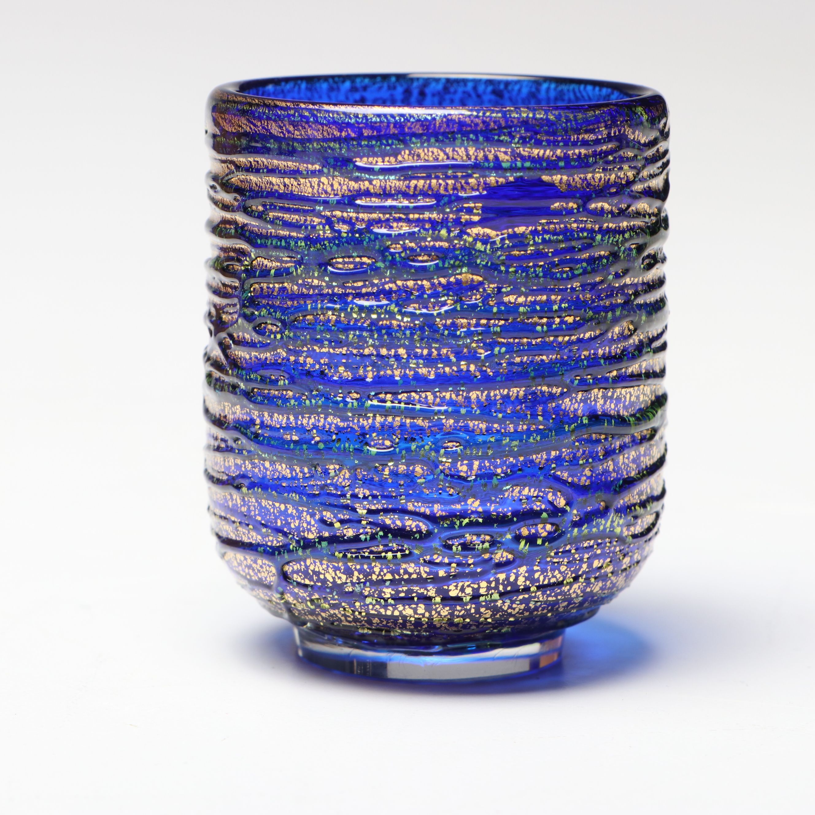 Polish Blown Glass Pitcher and More Cobalt Glass Figurines and Tableware