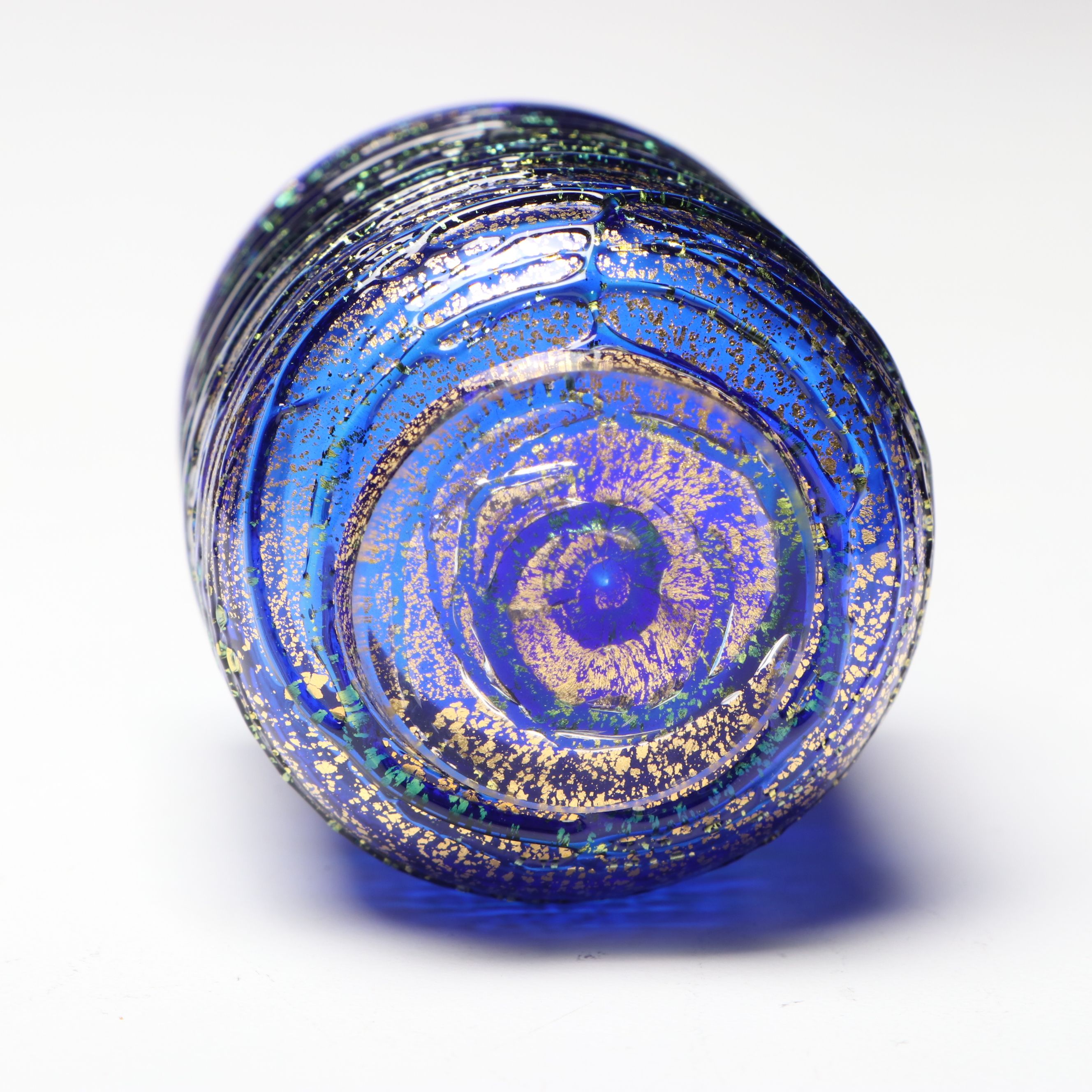 Polish Blown Glass Pitcher and More Cobalt Glass Figurines and Tableware