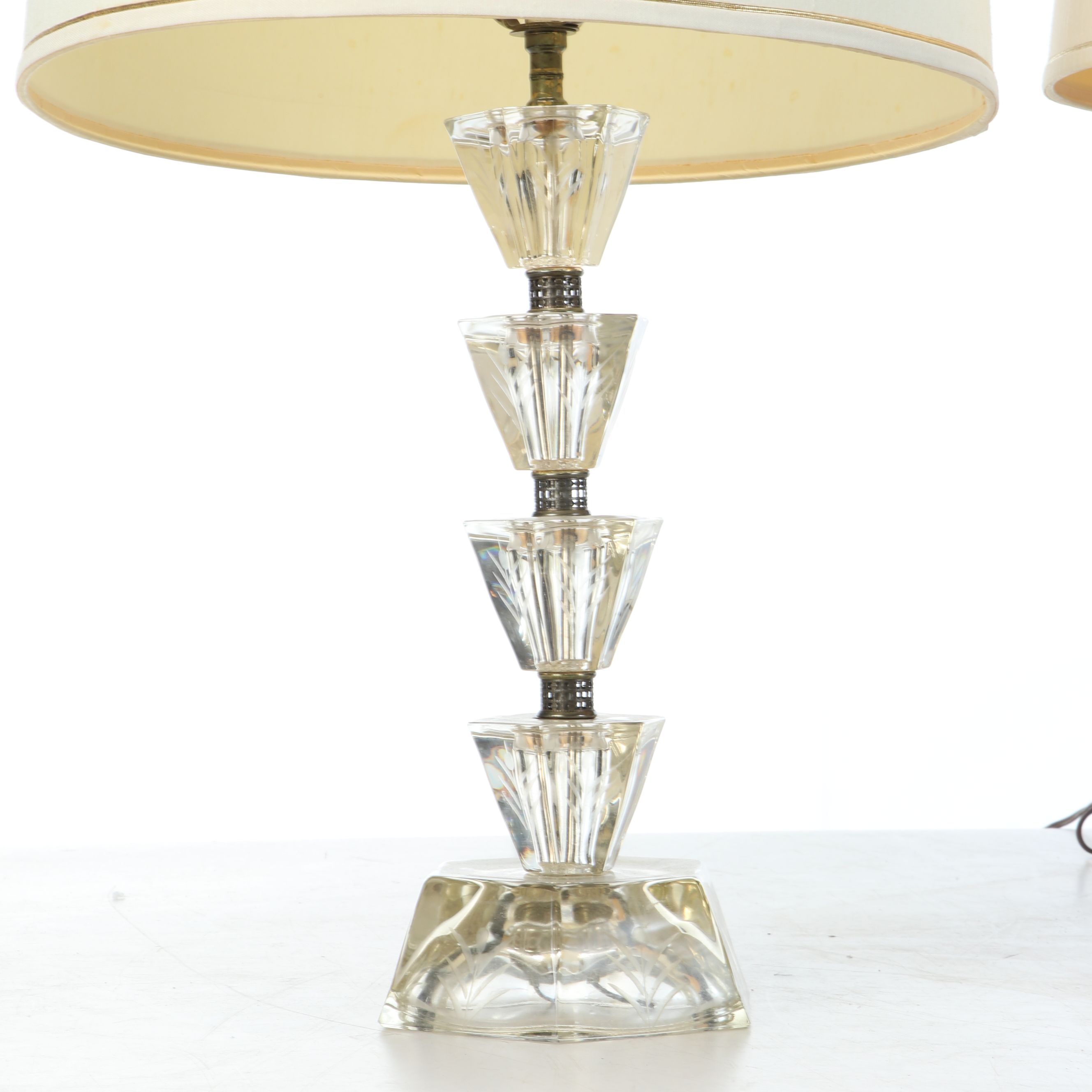 Stacked Acrylic Table Lamps, Mid to Late 20th Century