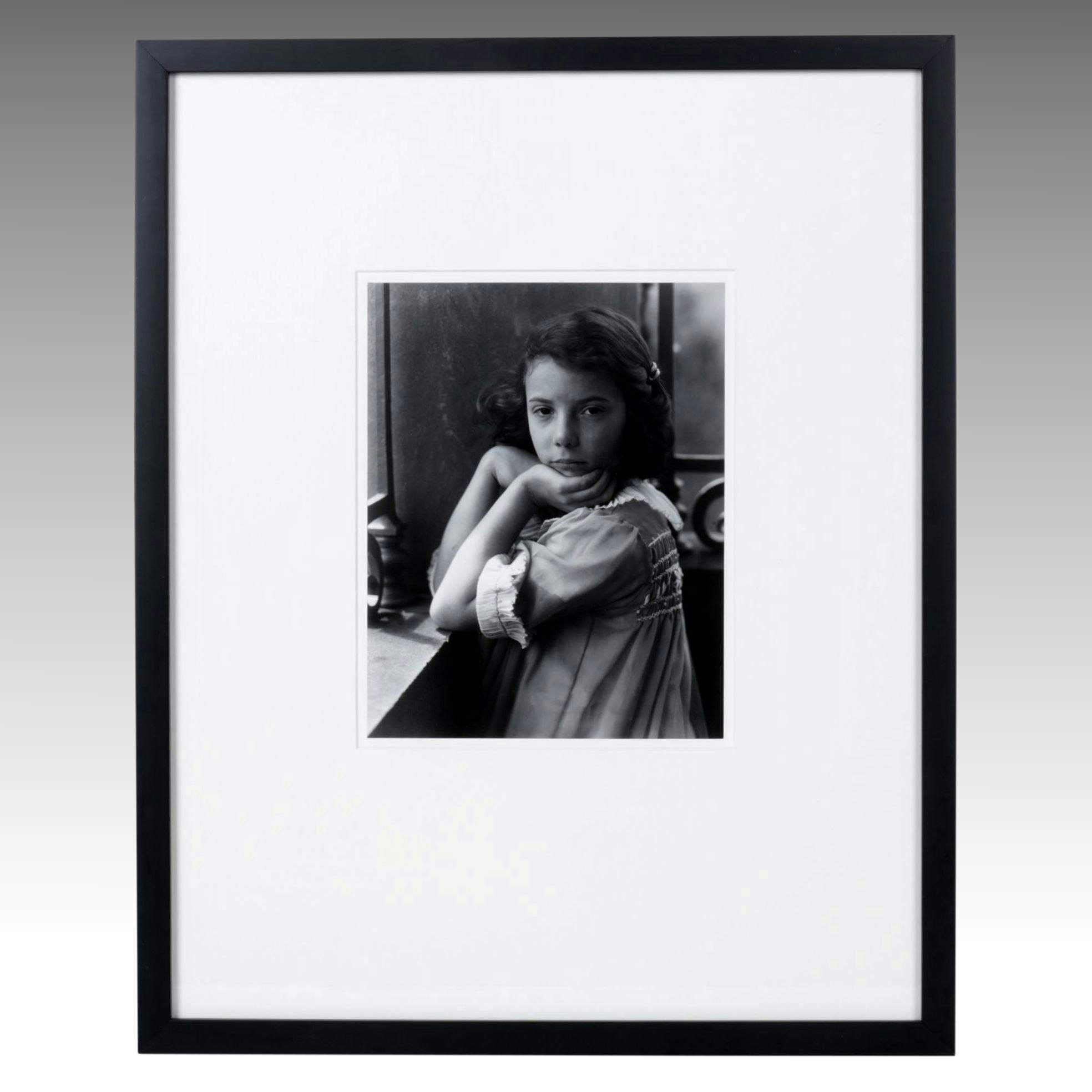 Edward Steichen "Elizabeth Meyer" Silver Gelatin Printed by George Tice, 1986