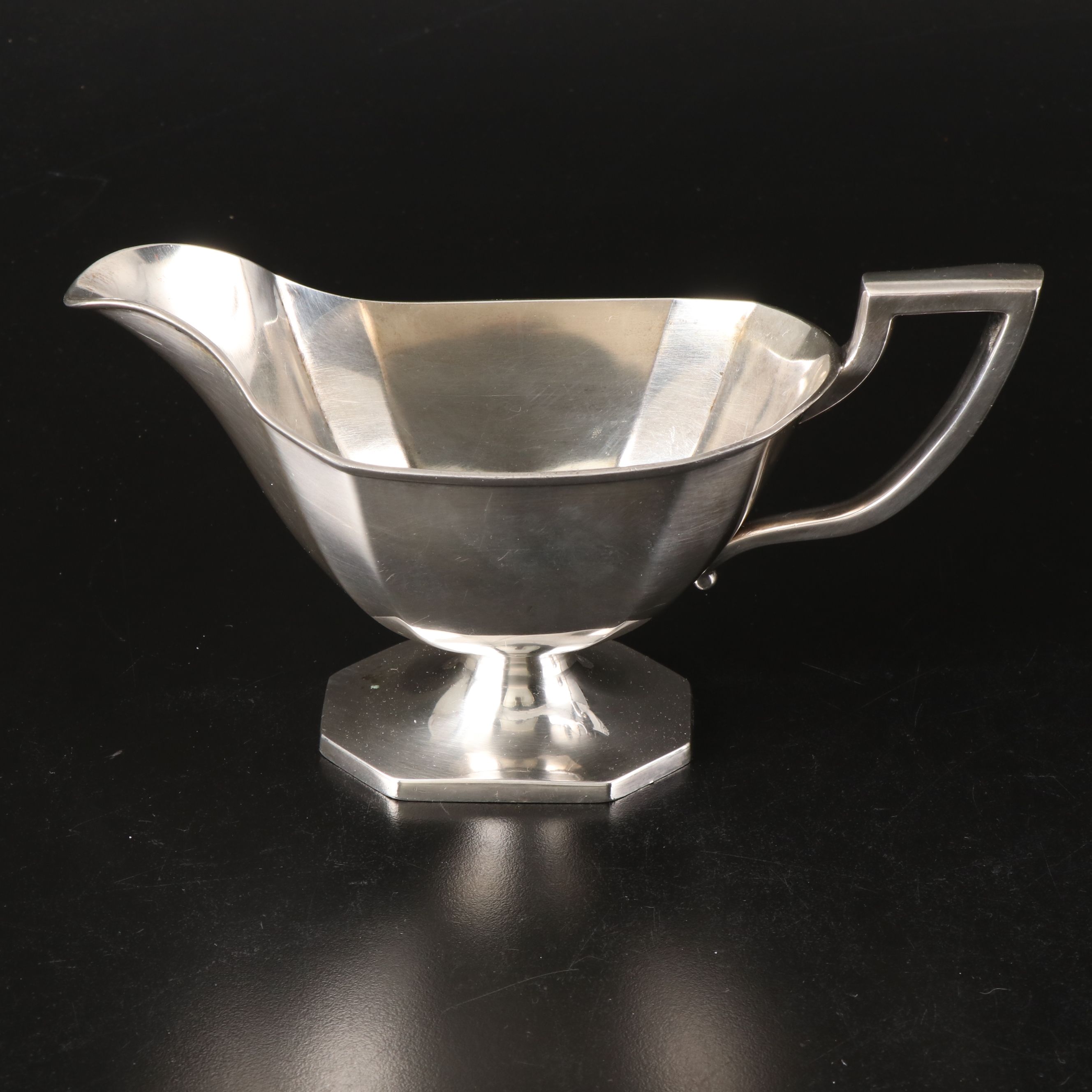 Silver Plate Egg Cup Set with Other Gravy Boats and Napkin Rings