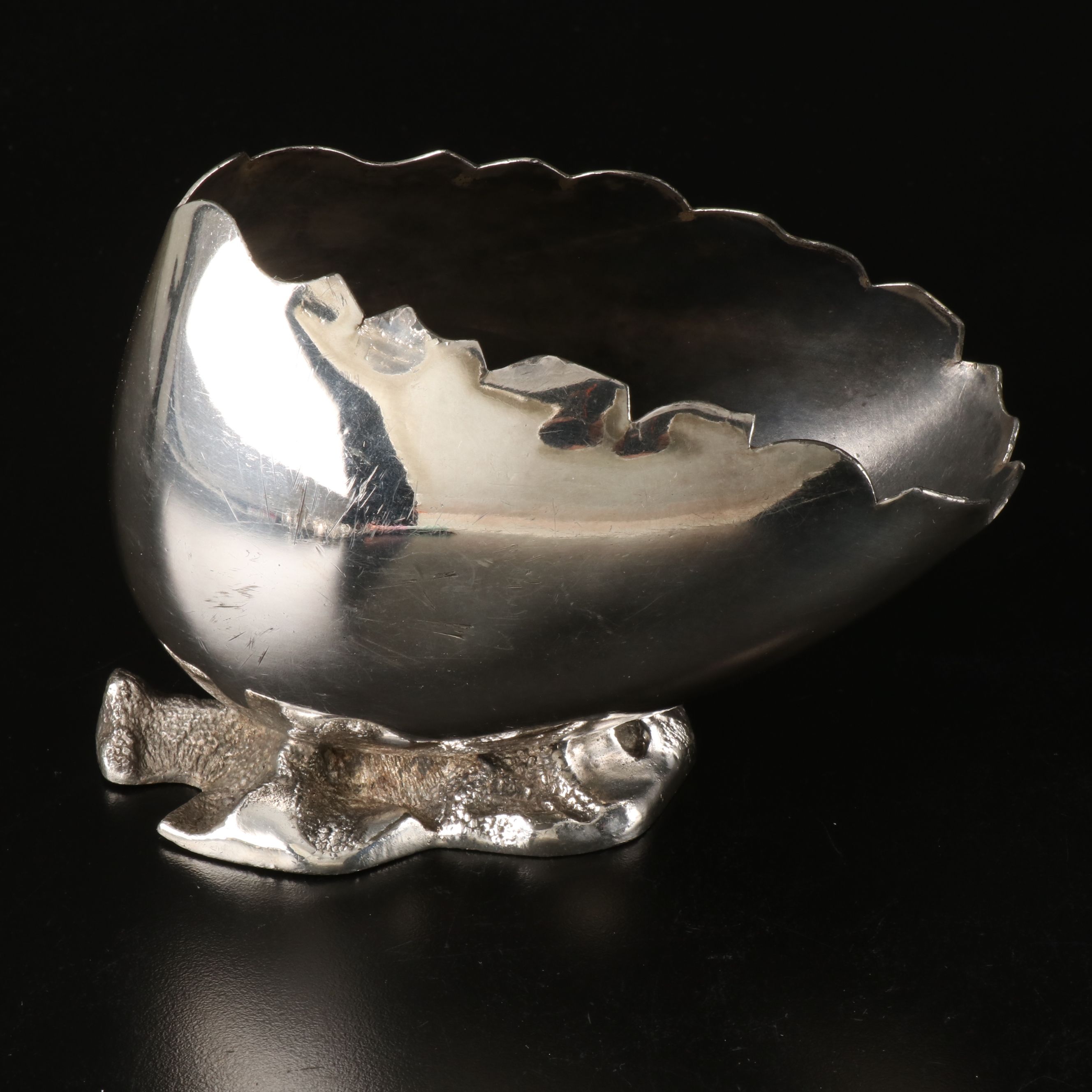 Silver Plate Egg Cup Set with Other Gravy Boats and Napkin Rings