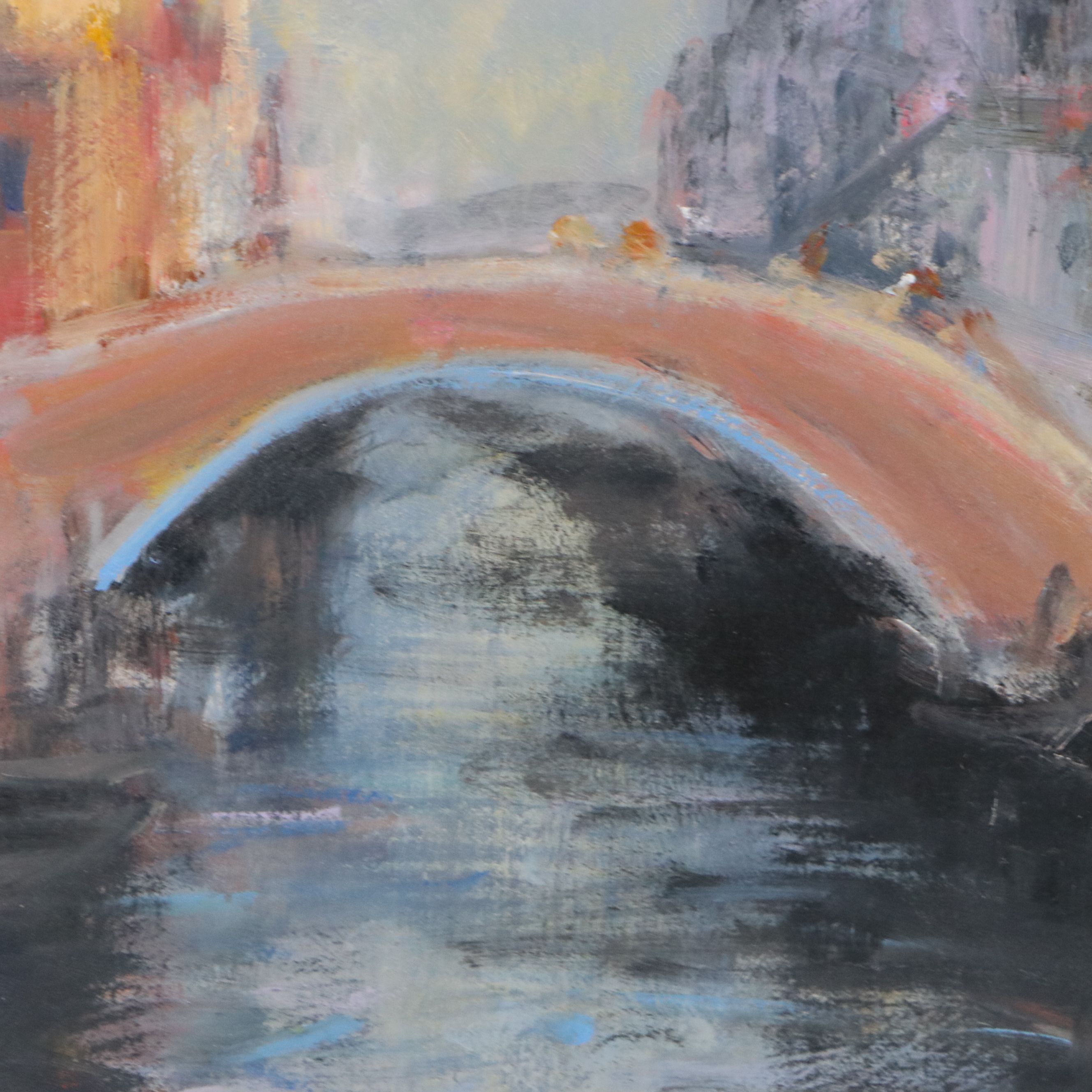 Nino Pippa Oil Painting "Venezia - Chiesa San Zanipolo," 2018