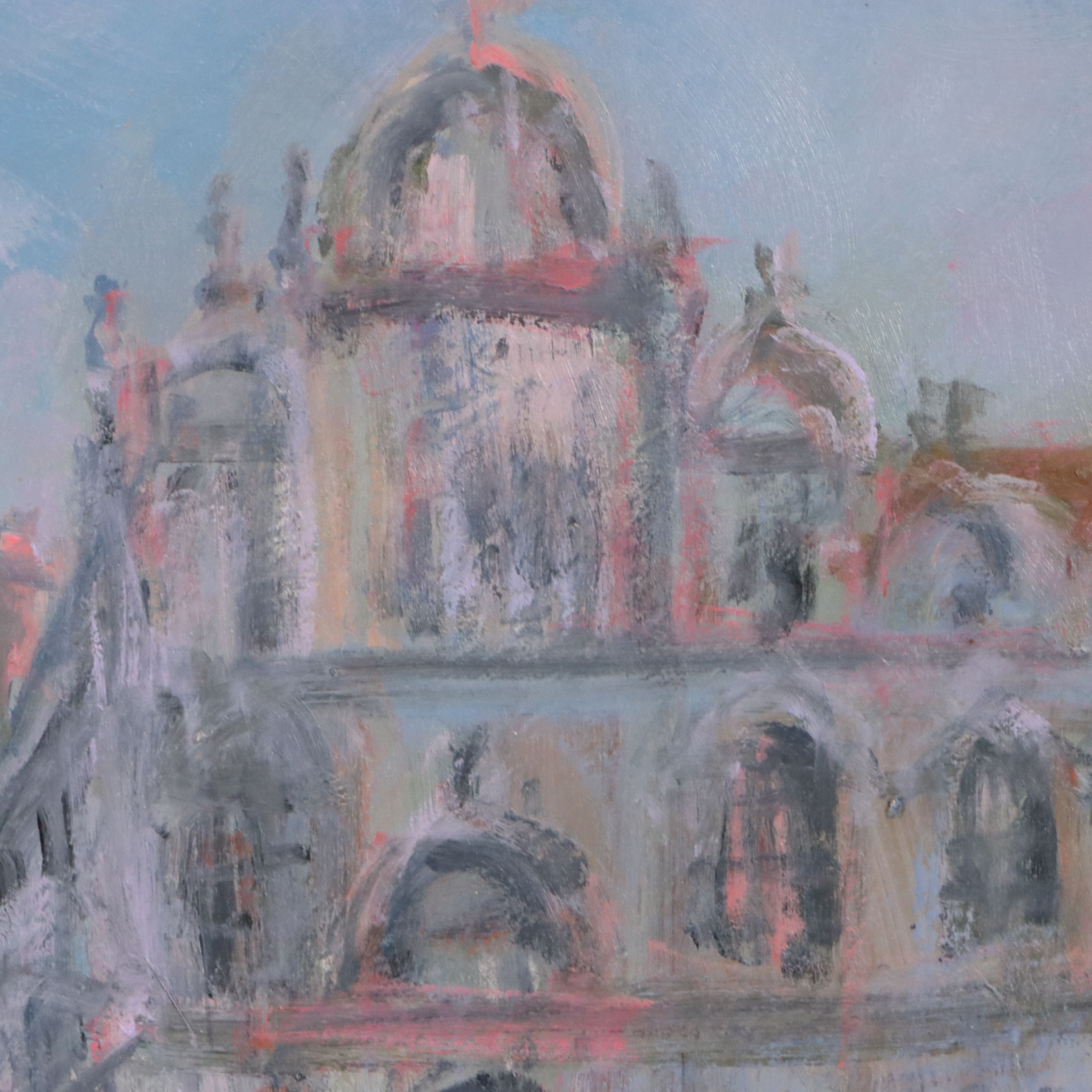 Nino Pippa Oil Painting "Venezia - Chiesa San Zanipolo," 2018